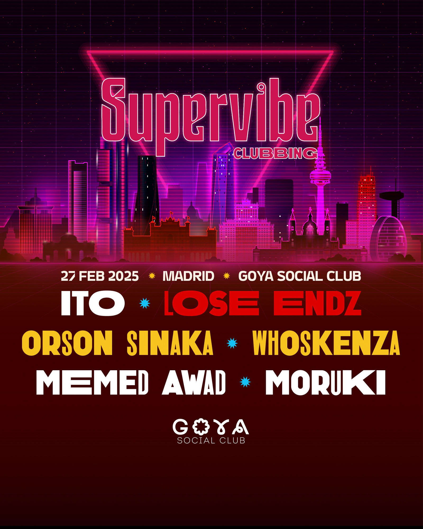 Supervibe Clubbing Invites Ito, Lose Endz And Osron Sinaka Cover