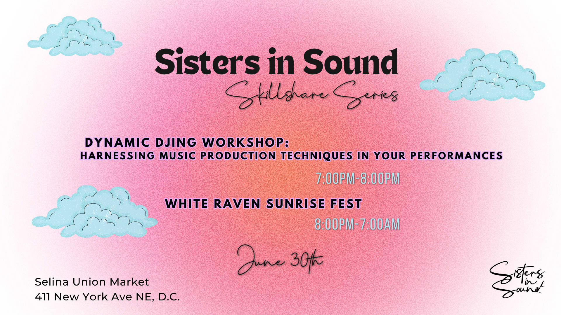 Sisters In Sound Skillshare + Afterparty Cover