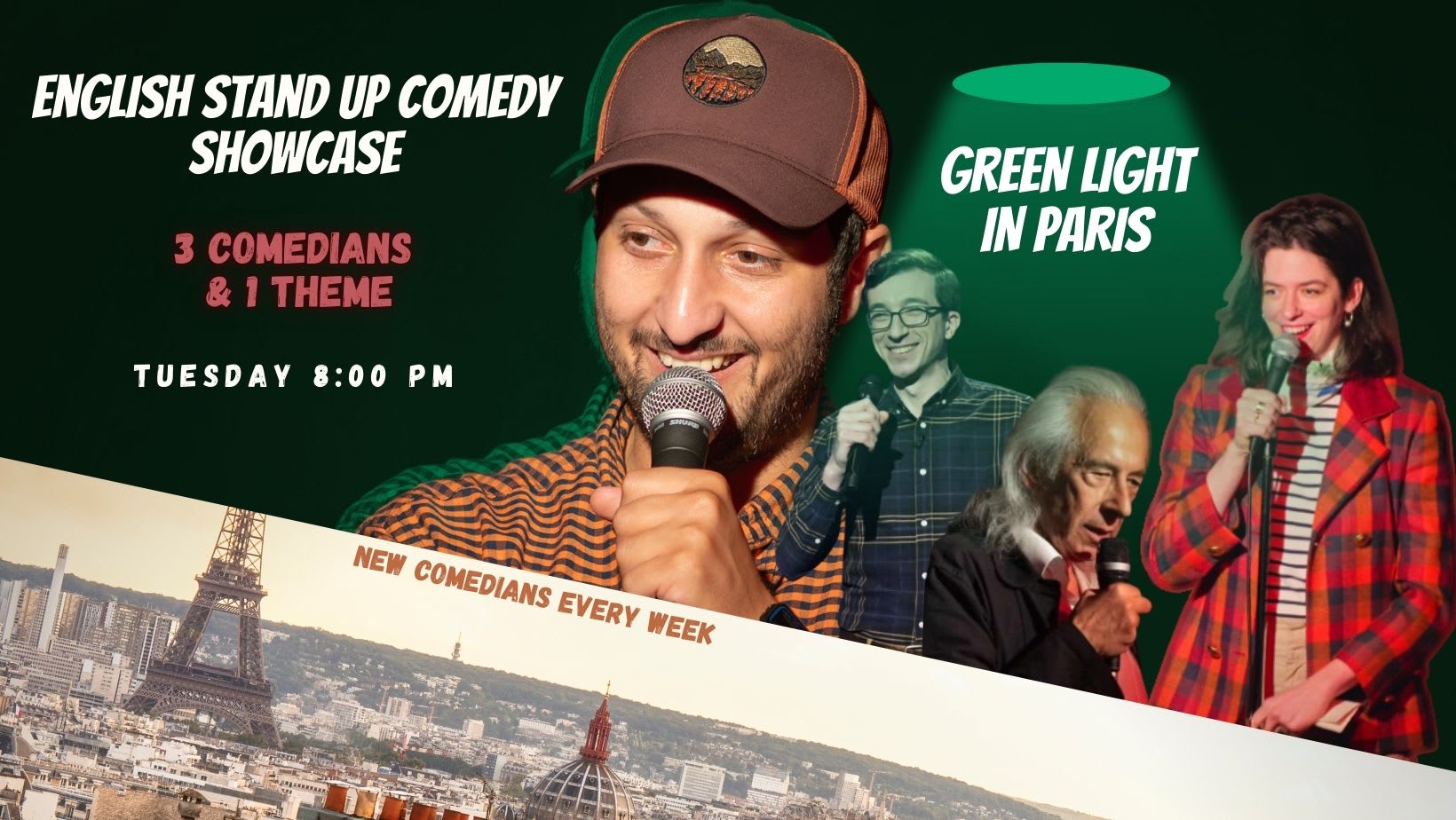 Standup Comedy In English : Green Light In Paris #14 Cover