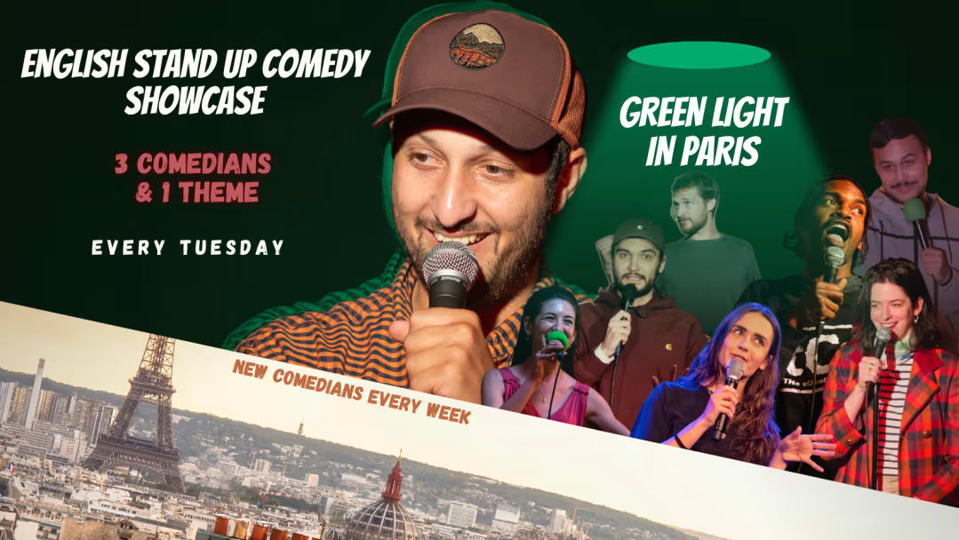 Standup Comedy In English : Green Light In Paris Cover