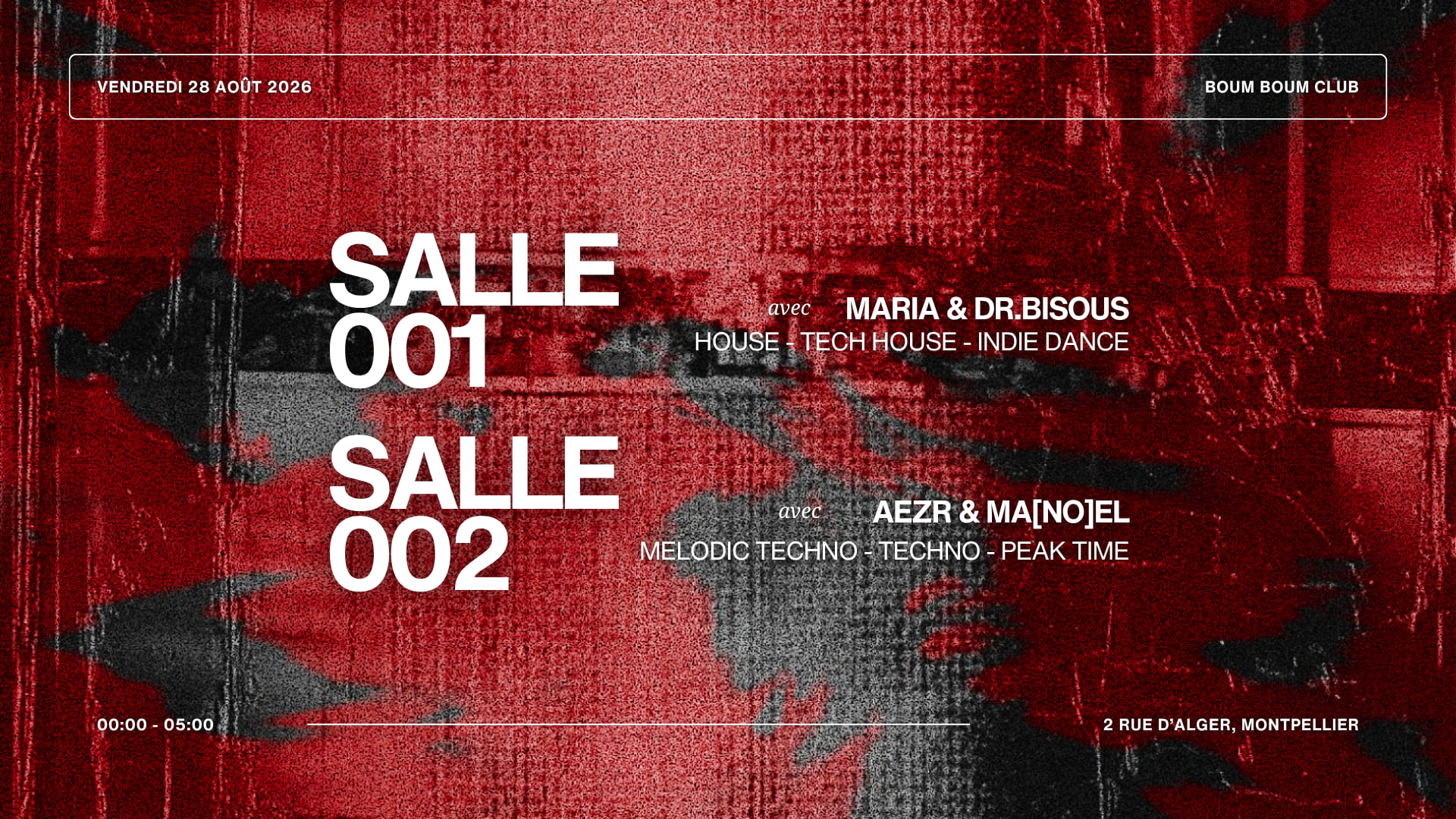 Boum Boum : 2 Salles, 2 Ambiances Cover