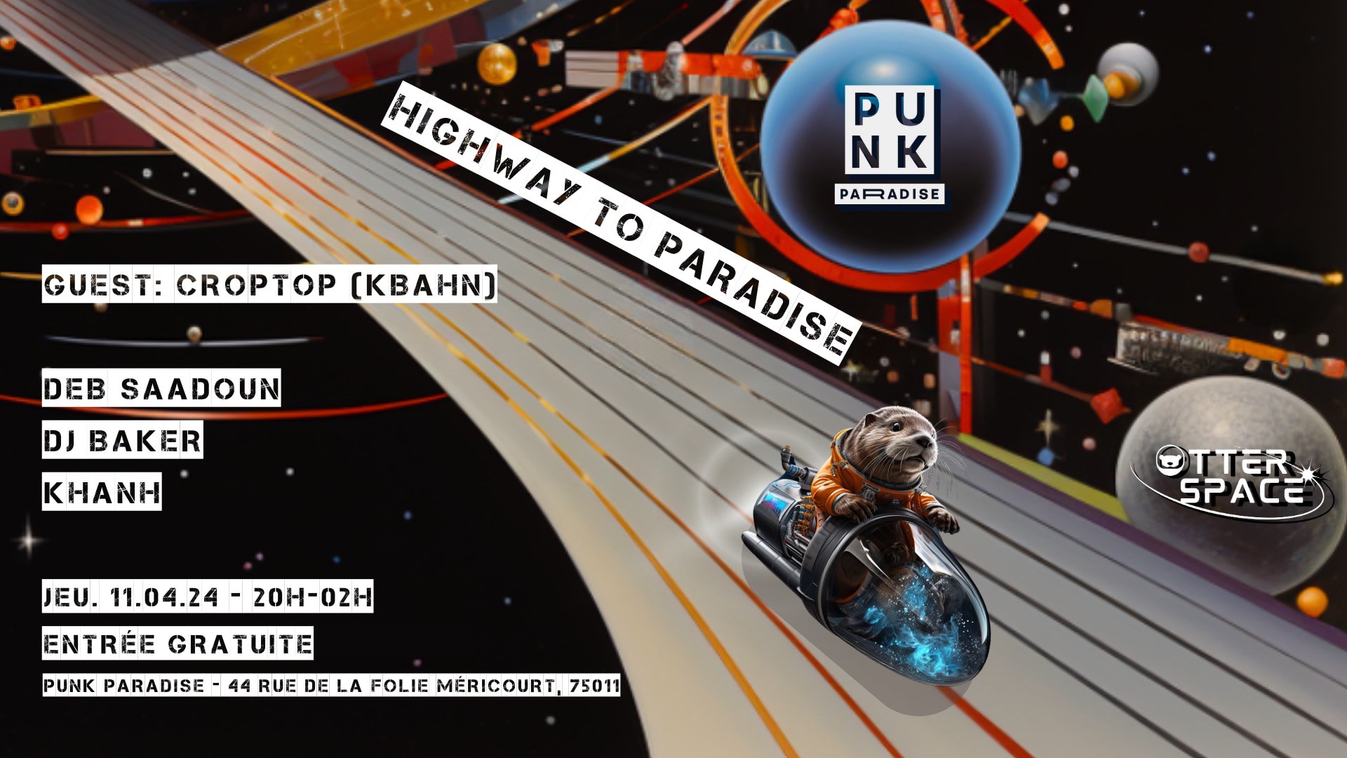 Highway To Paradise : Otter Space Invite Croptop (Kbahn) Cover