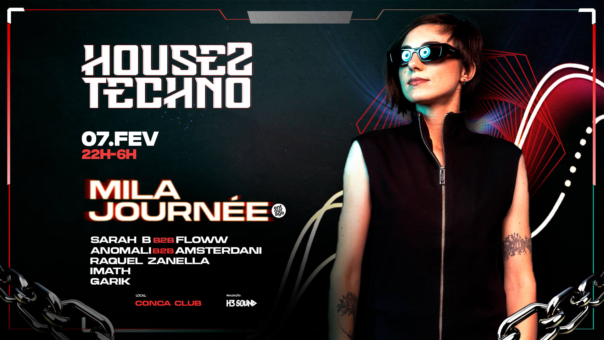 House 2 Techno Apresenta: Mila Journée Cover