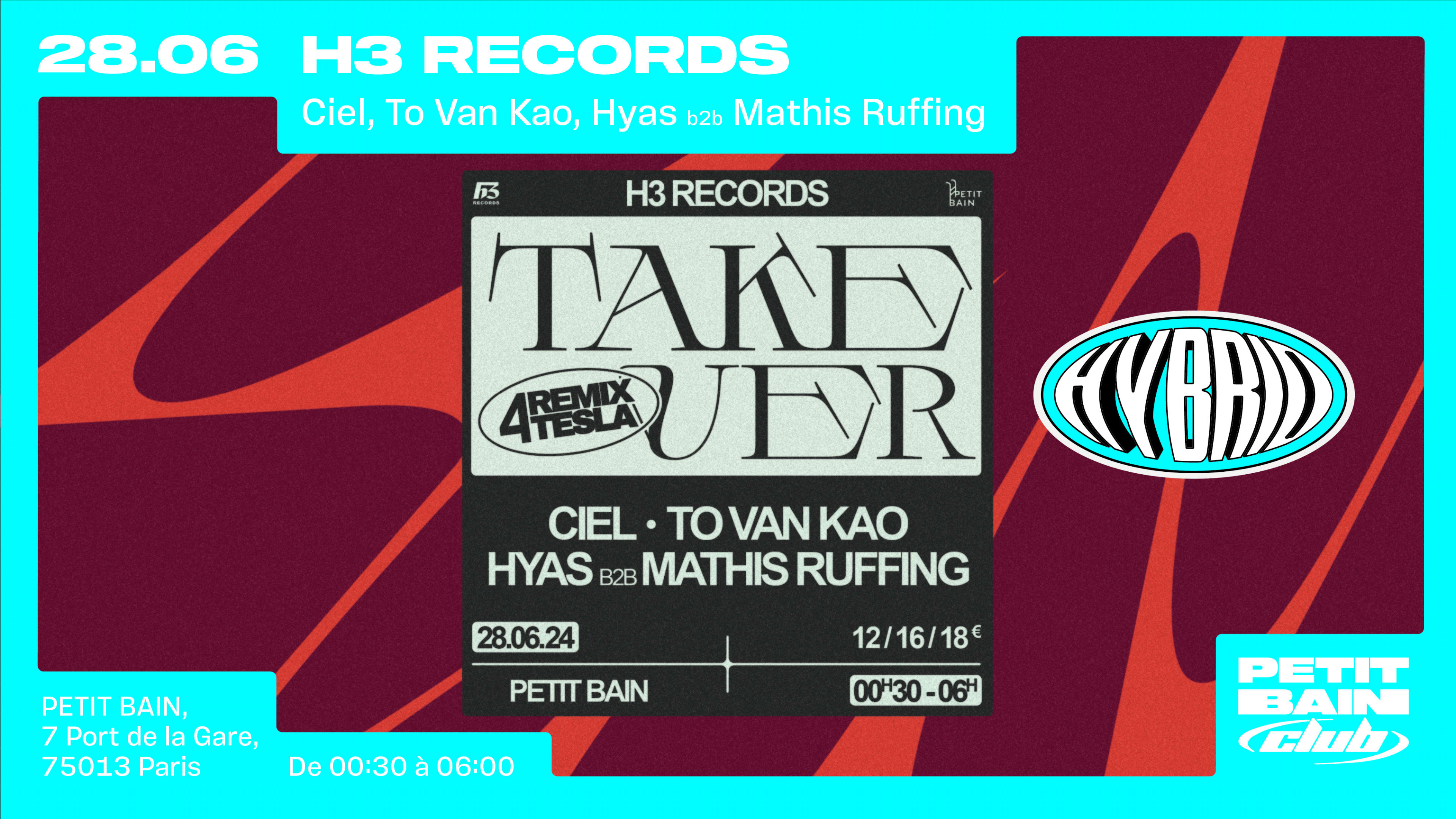 H3 Takeover  // Ciel, Hyas B2b Mathis Ruffing, To Van Kao Cover