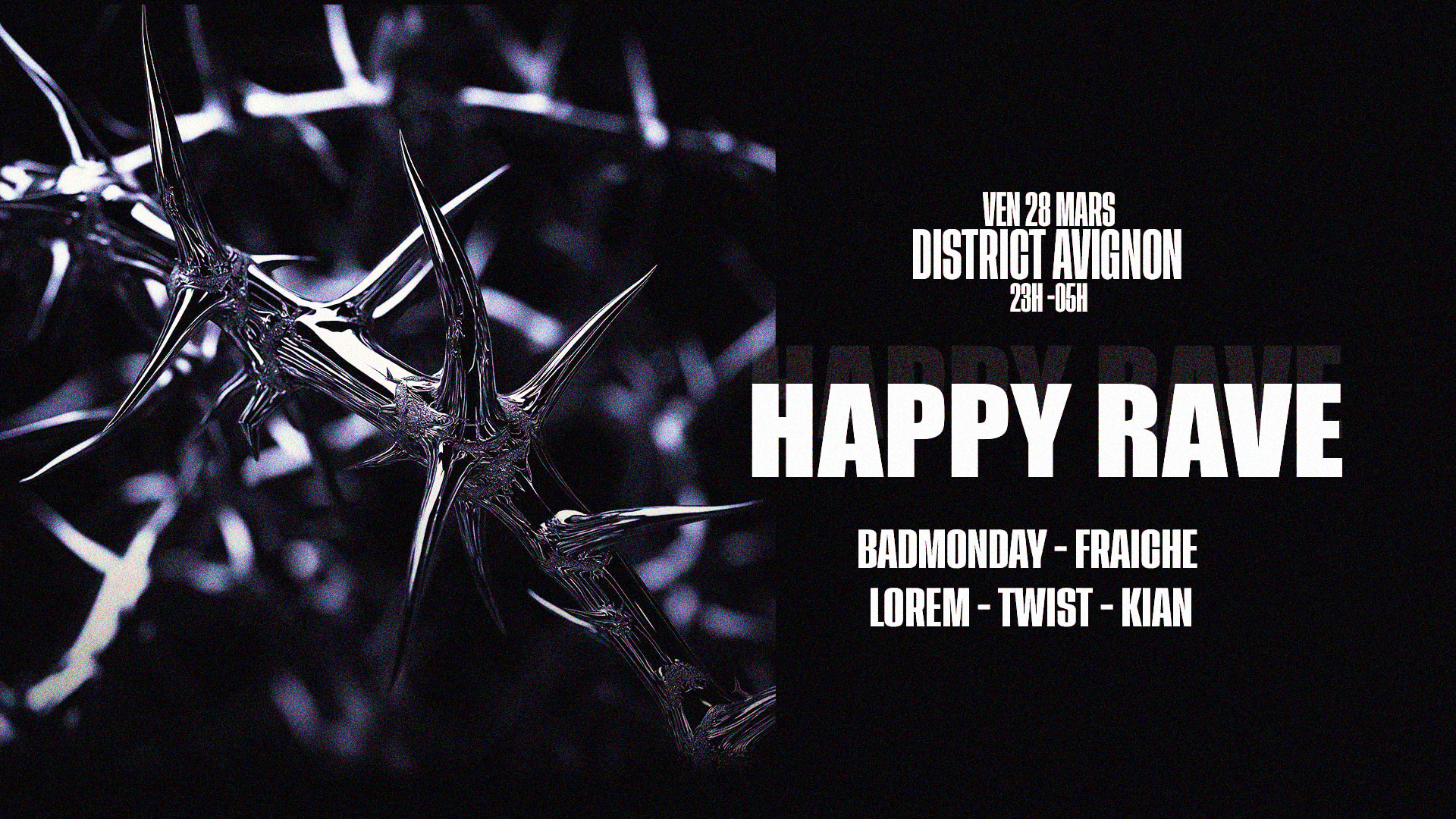Happy Rave : Badmonday - Fraiche - Lorem - Twist - Kian Cover