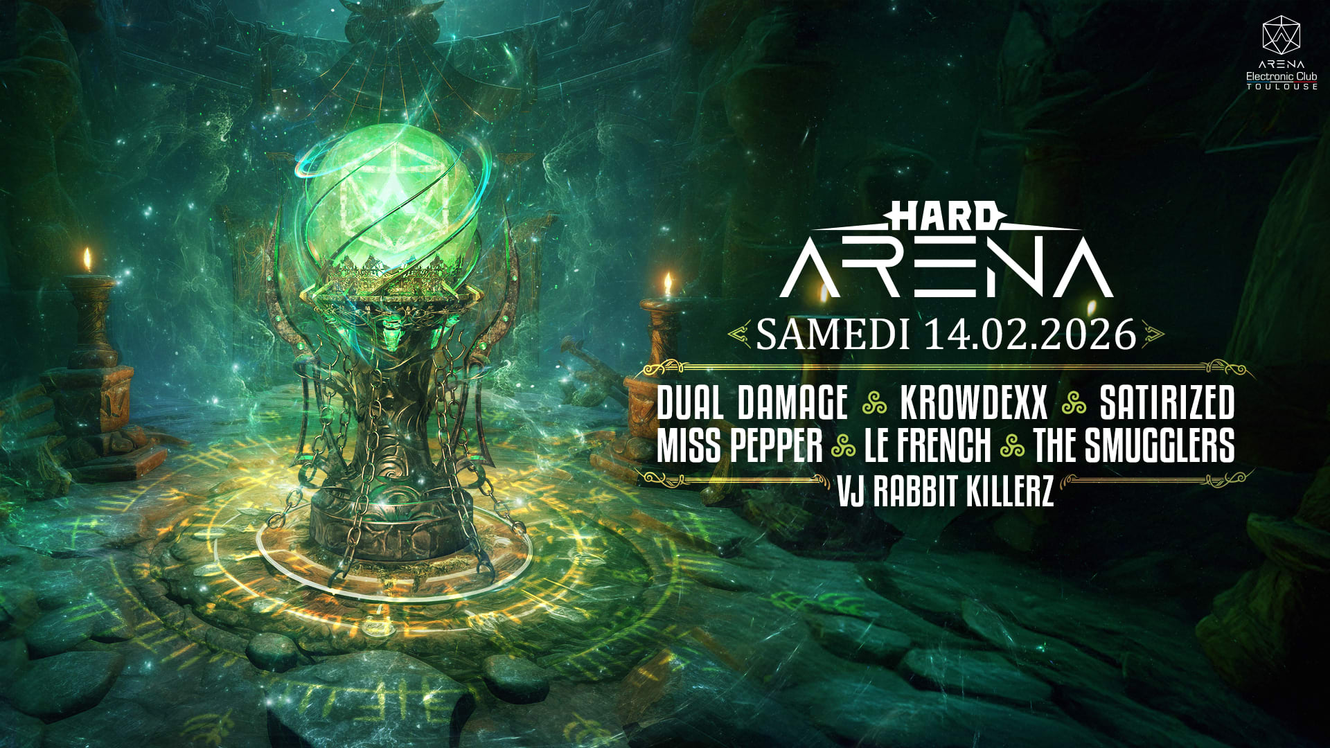 Hard Arena W/ Dual Damage, Krowdexx, Satirized... Cover