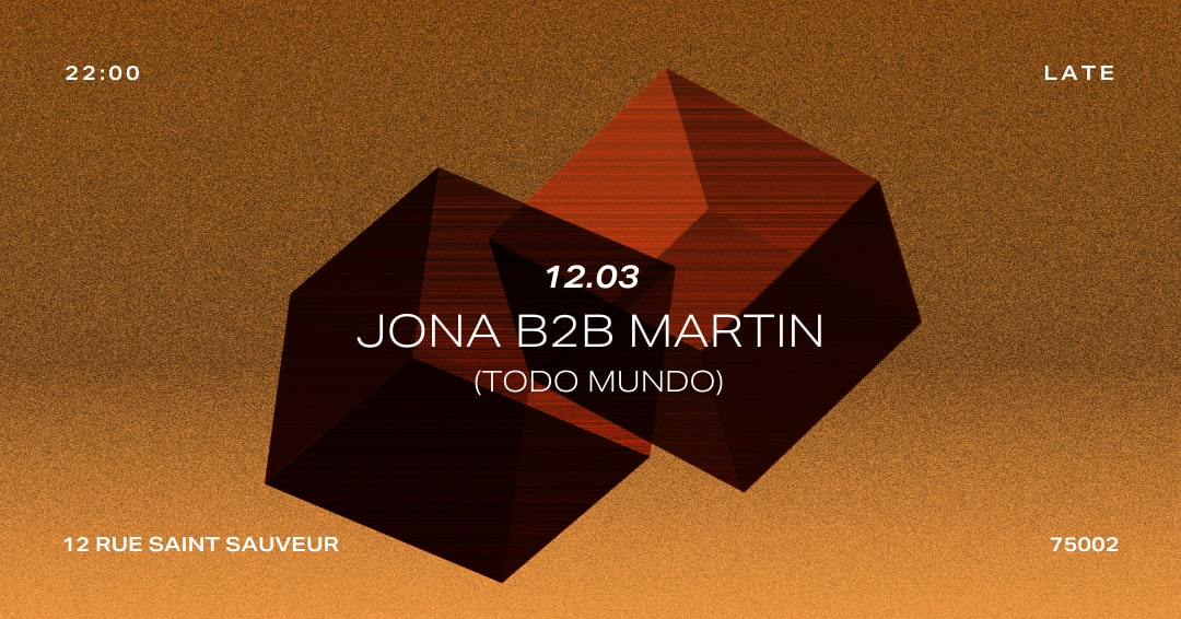 Heclipse Invites : Jona B2b Martin  (Todo Mundo) Cover