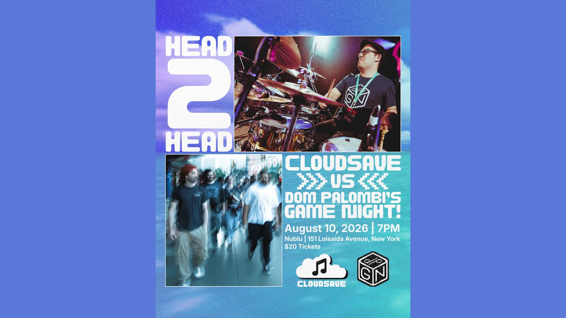 Cloudsave Vs Dom Palombi's Game Night! Cover