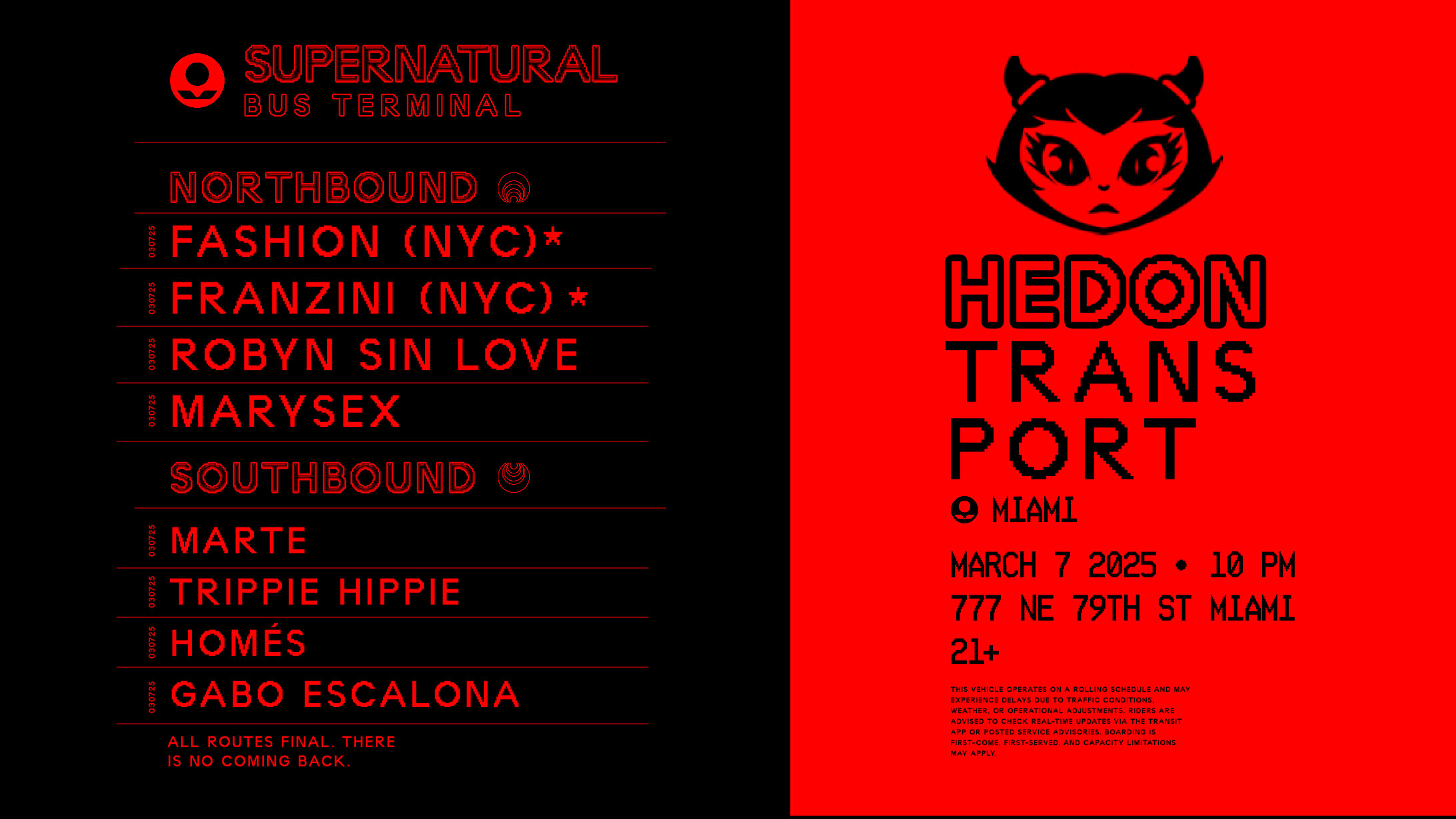 Hedon Transport Miami Cover