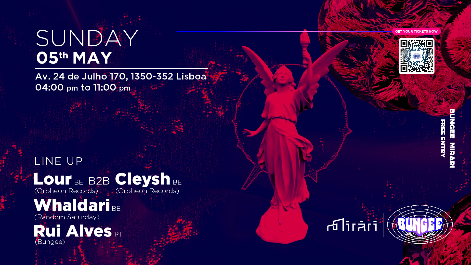 Whaldari • Lour • Cleysh • Rui Alves | Sun 5 May • Mirari Cover