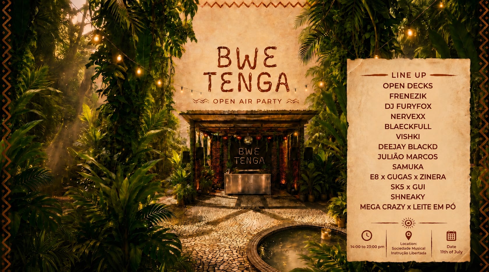 Bwé Tenga Backyard Party Cover