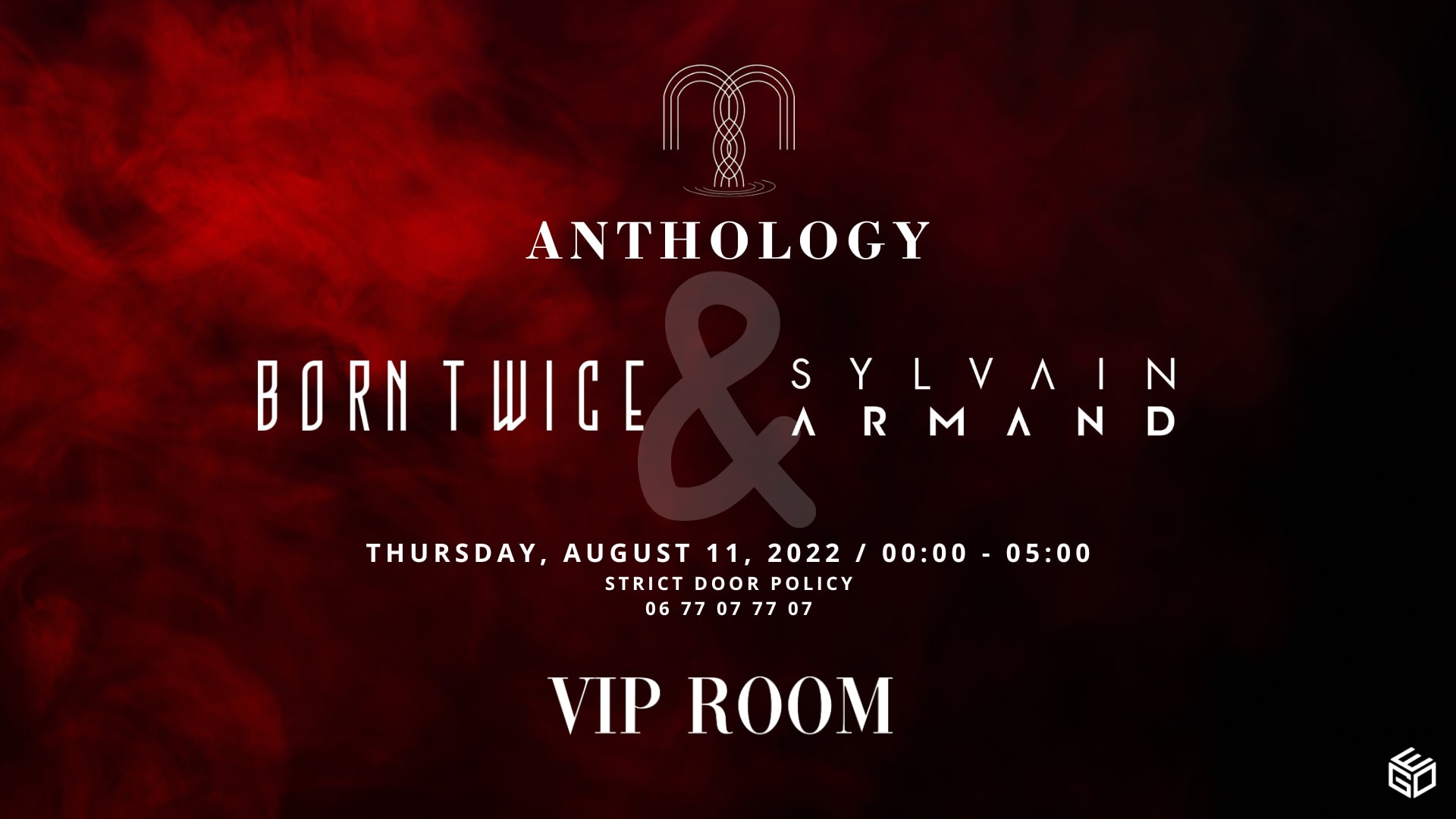 Anthology X Vip Room - Born Twice & Sylvain Armand II Cover