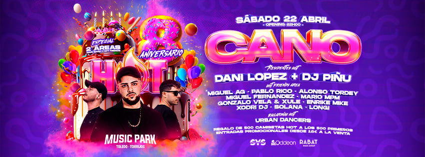 Complemento Discoteca (Aniversario De Hot Con Cano) Cover