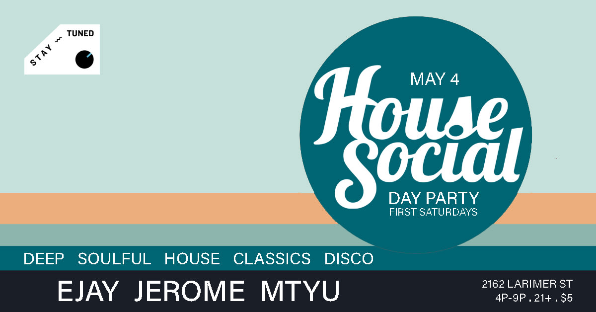 House Social Day Party - First Saturdays Cover