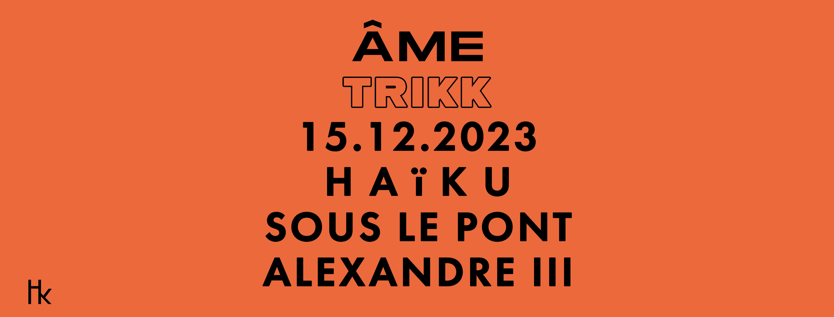 H A Ï K U X Âme Dj X Trikk Cover