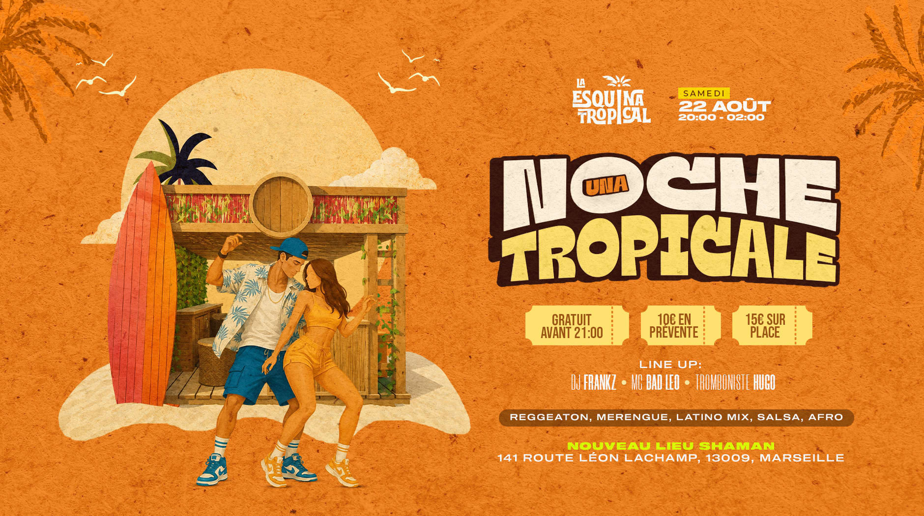 Una Noche Tropical | Esquina Tropical Cover