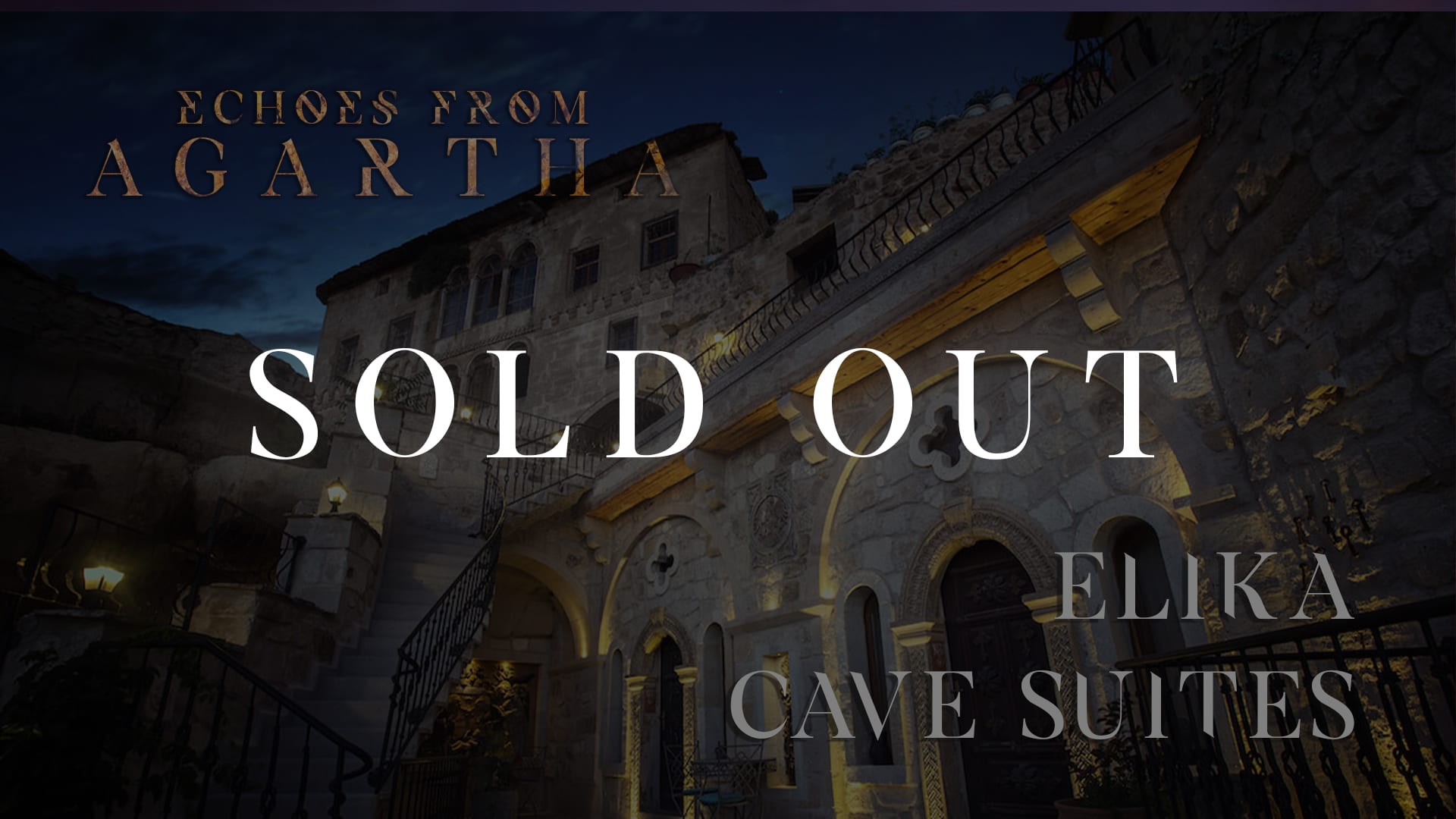 Music + Hotel Package At Elika Cave Suites - Echoes From Agartha 2022 Cover