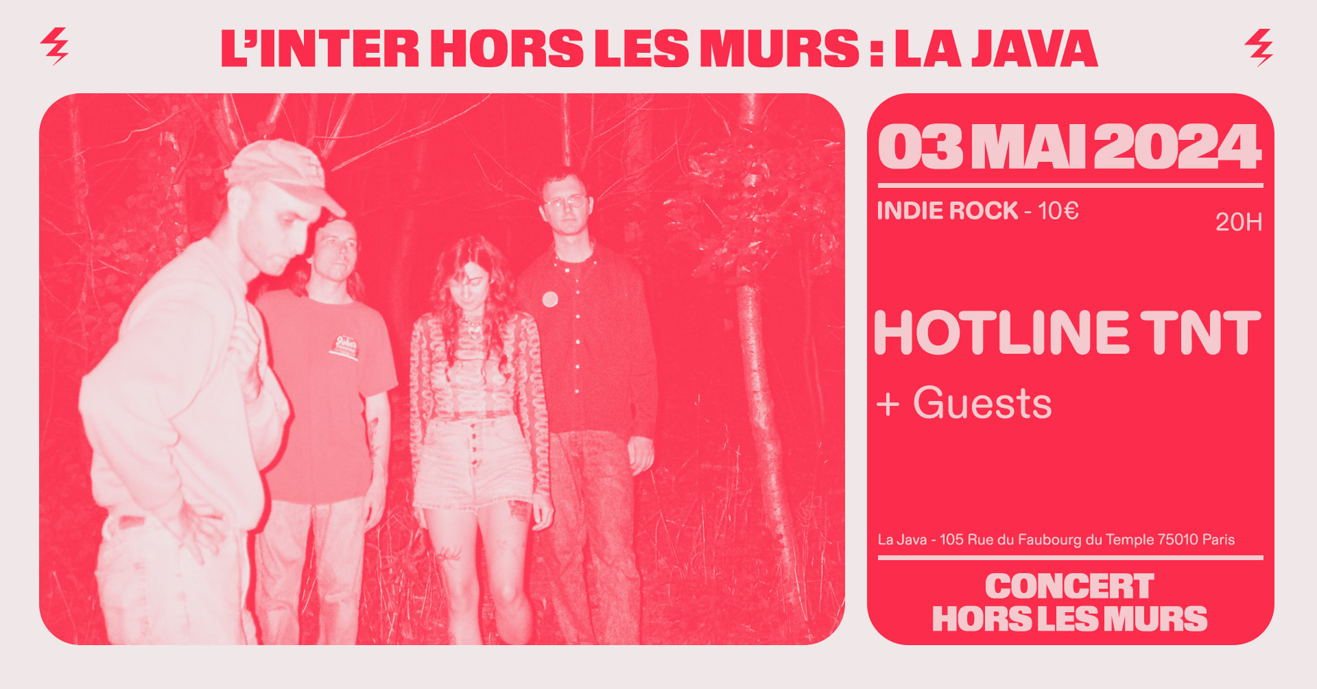 Hotline Tnt + Hoorsees + Dewey (L'inter Hors Les Murs) Cover