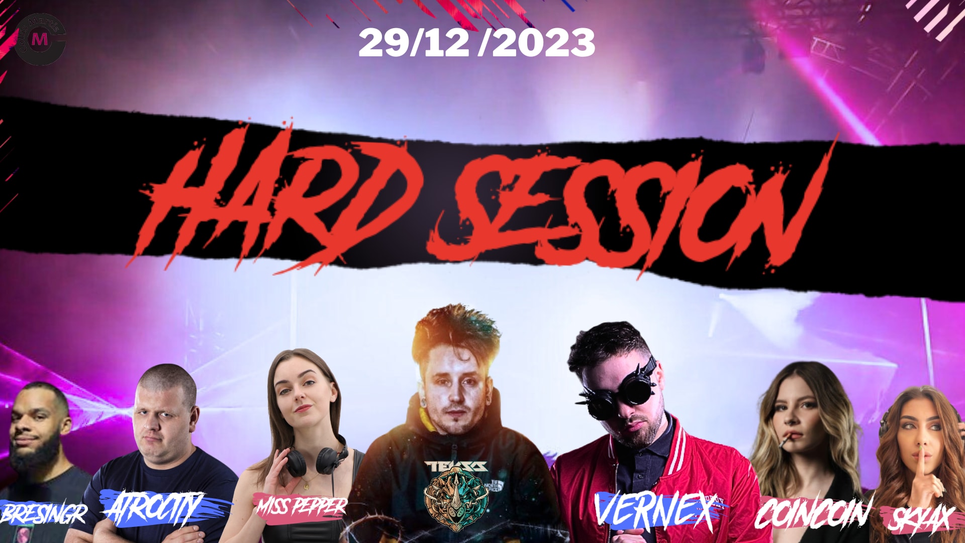 Teksa+ Vernex Hard Session 29 Decembre Collis Martis Cover