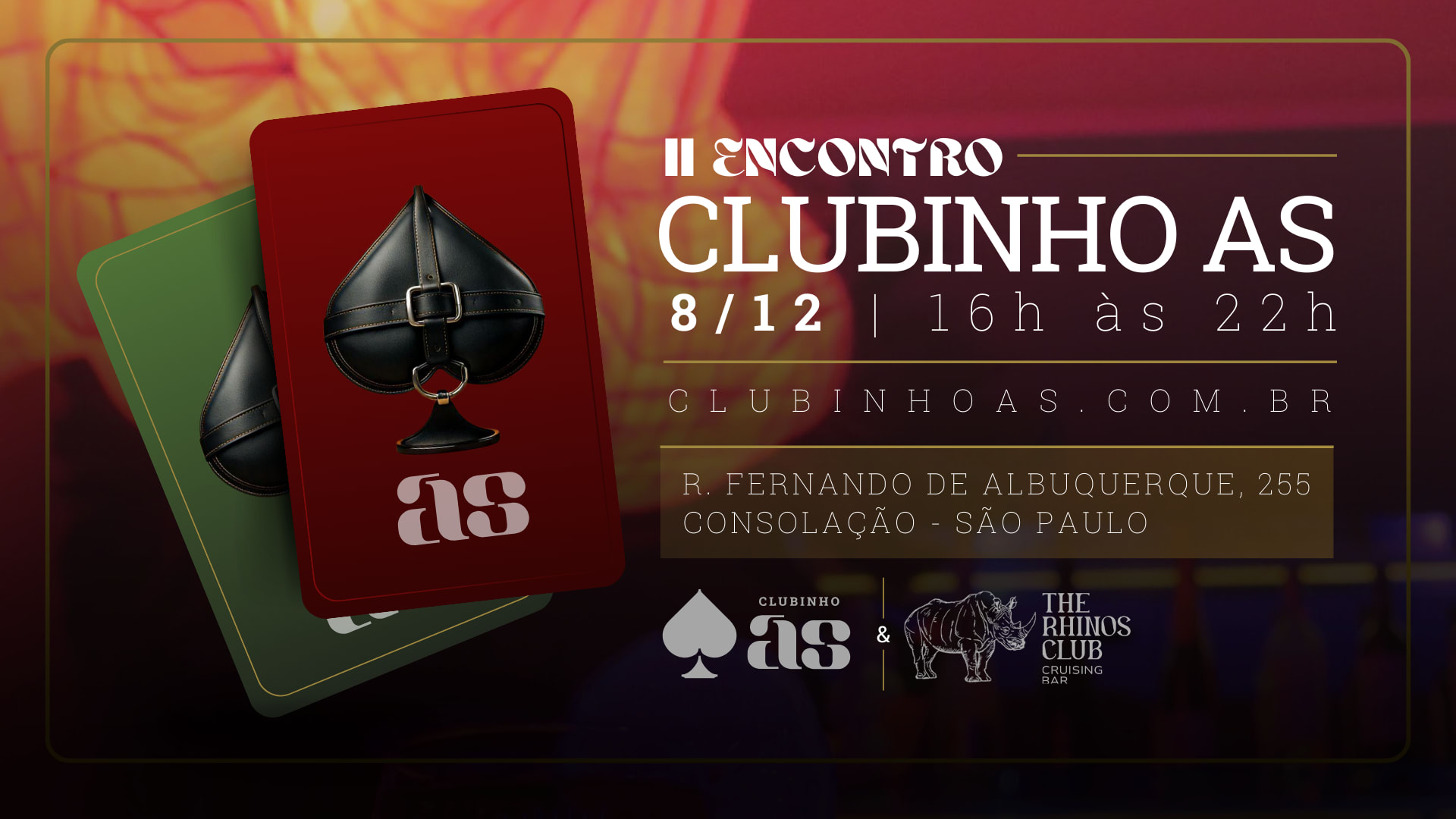 II Encontro Do Clubinho As - 08/12 - The Rhinos Club Cover