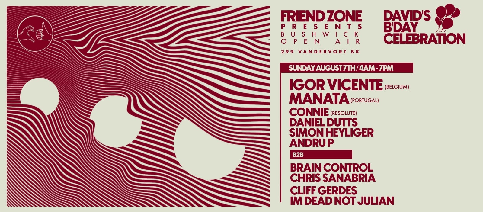 Friendzone Present's Open Air David's B'day Celebration  Cover