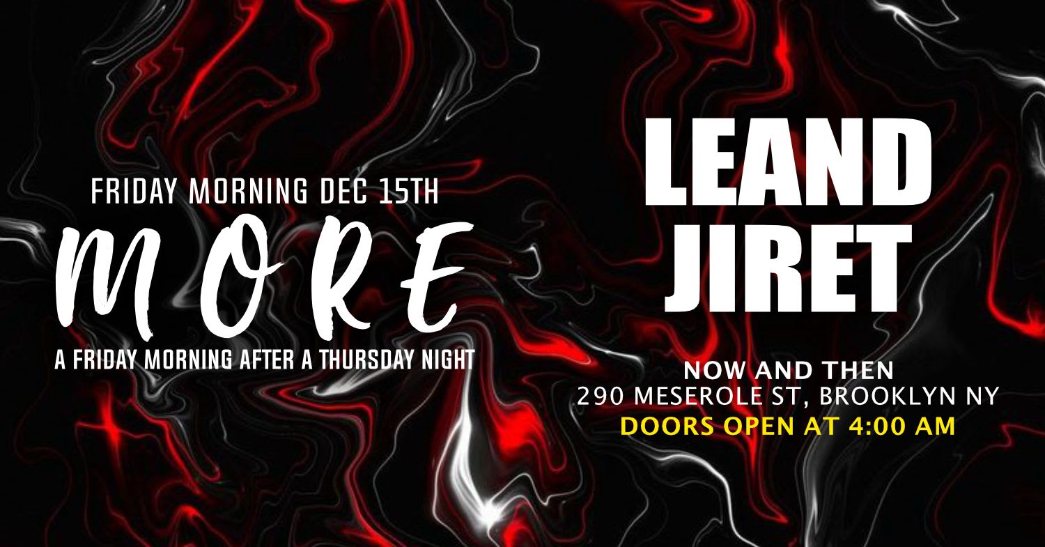 The Official Bklyn Party " More " Leand - Jiret Cover
