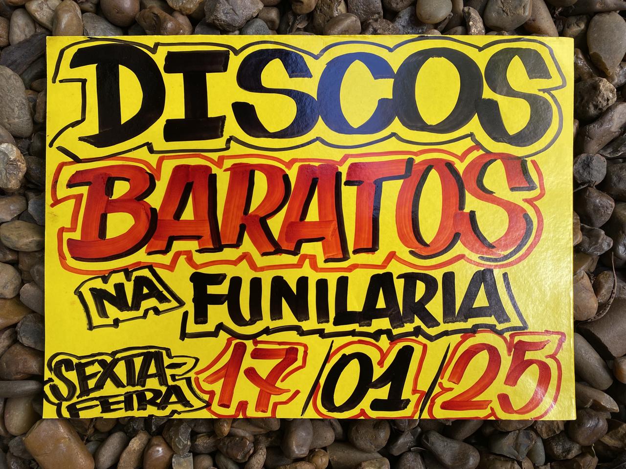 Discos Baratos Na Funilaria - Sexta 17/01/25! Cover