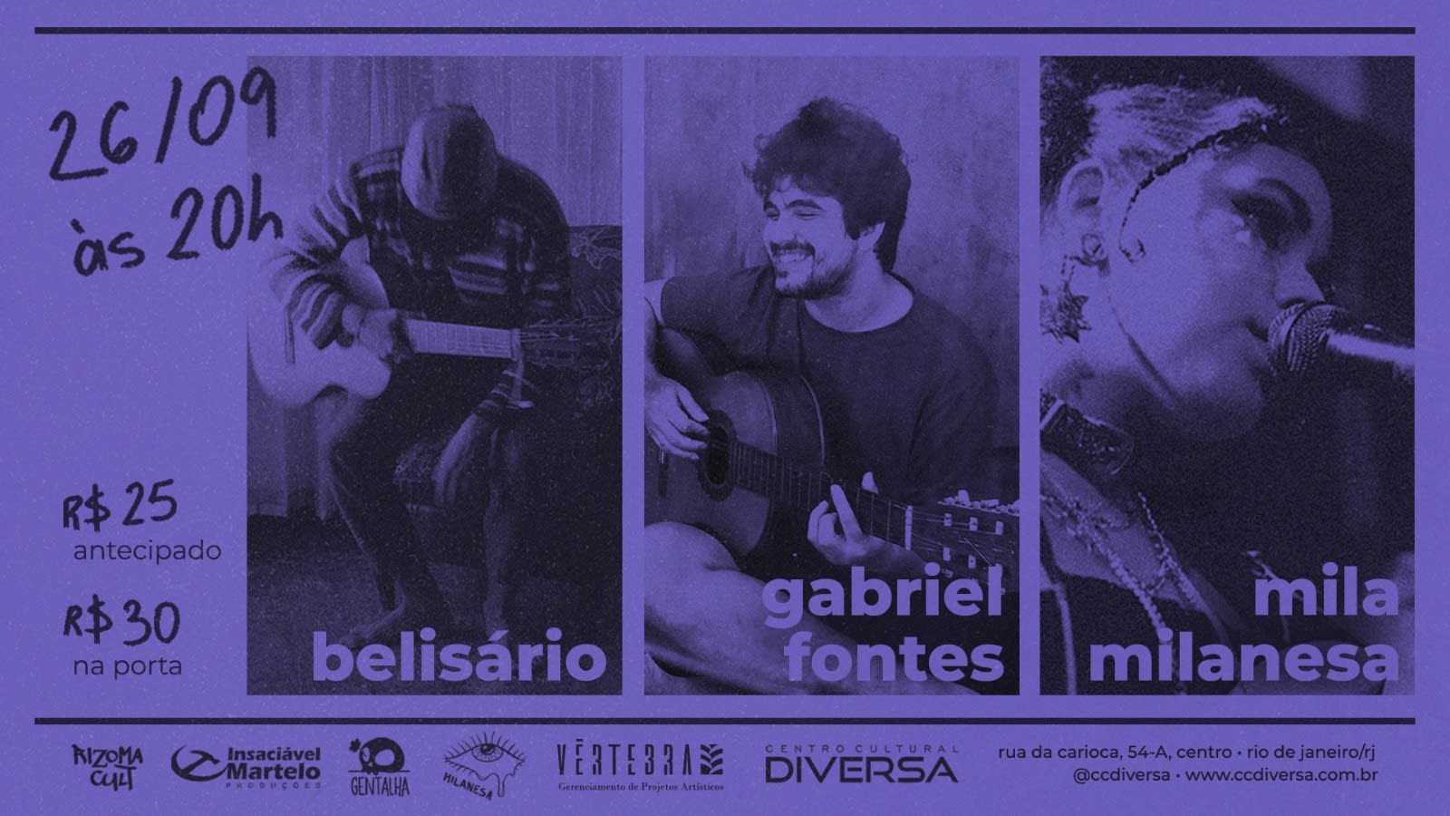 Belisário + Gabriel Fontes + Mila Milanesa Cover