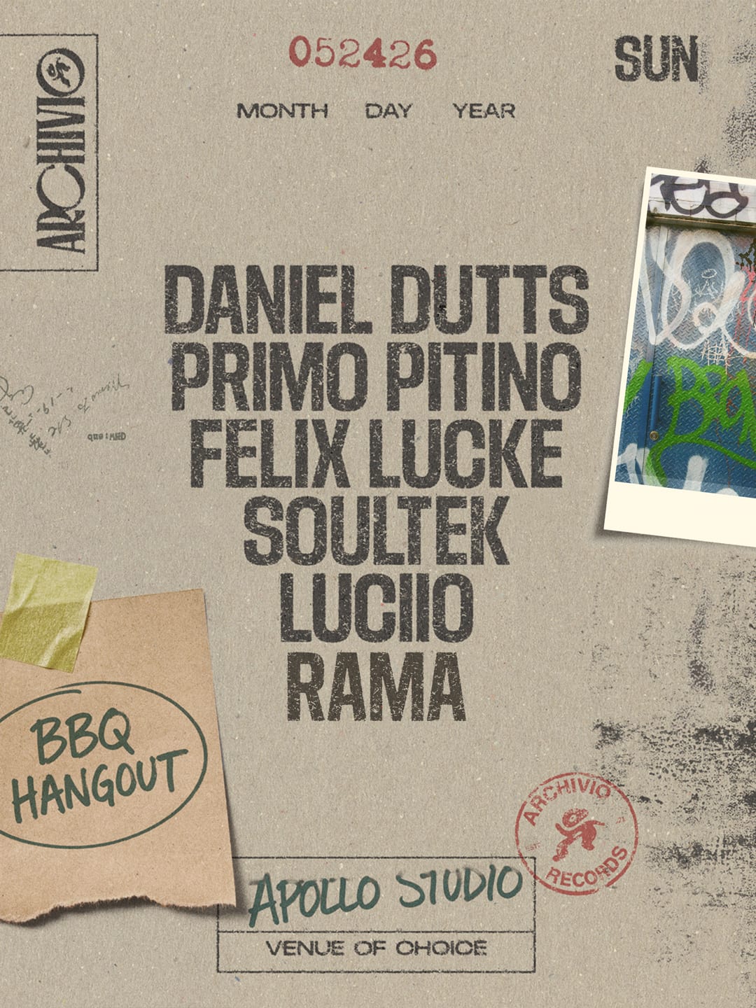 Apollo Studio Presents Archivio Records Cover