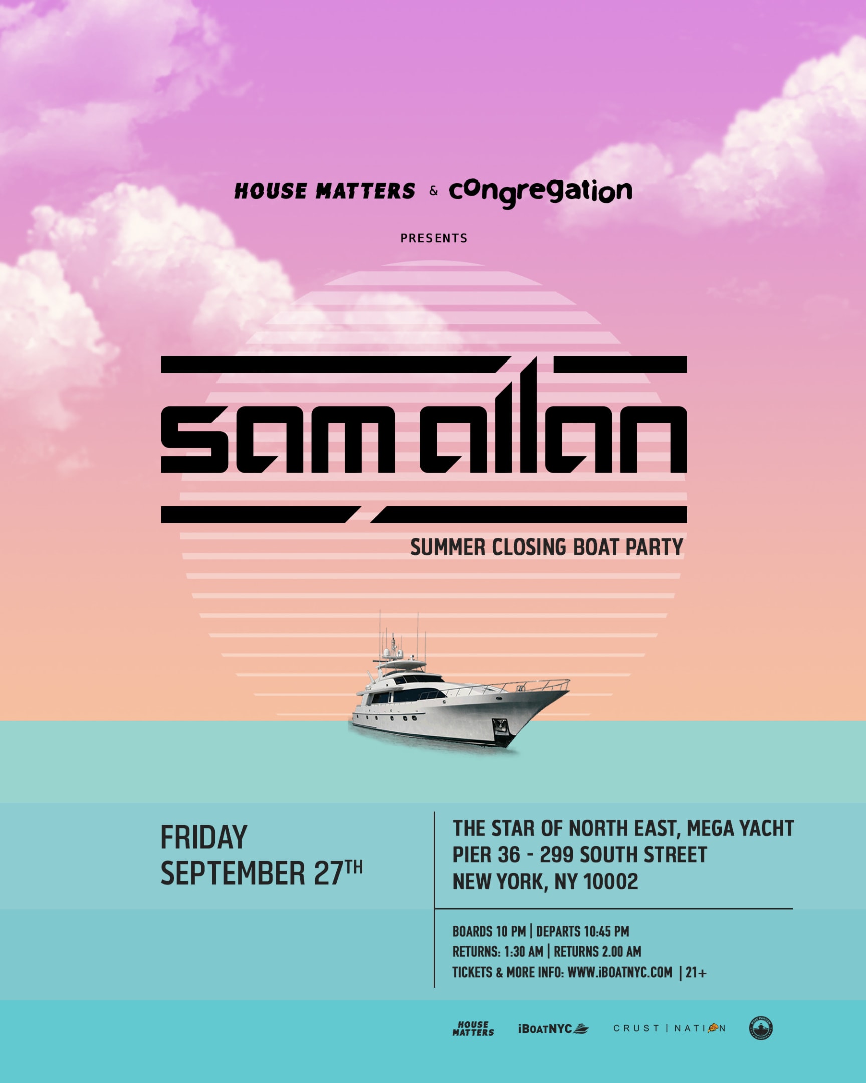 Boat Party- Summer Closing W/ Sam Allan Cover