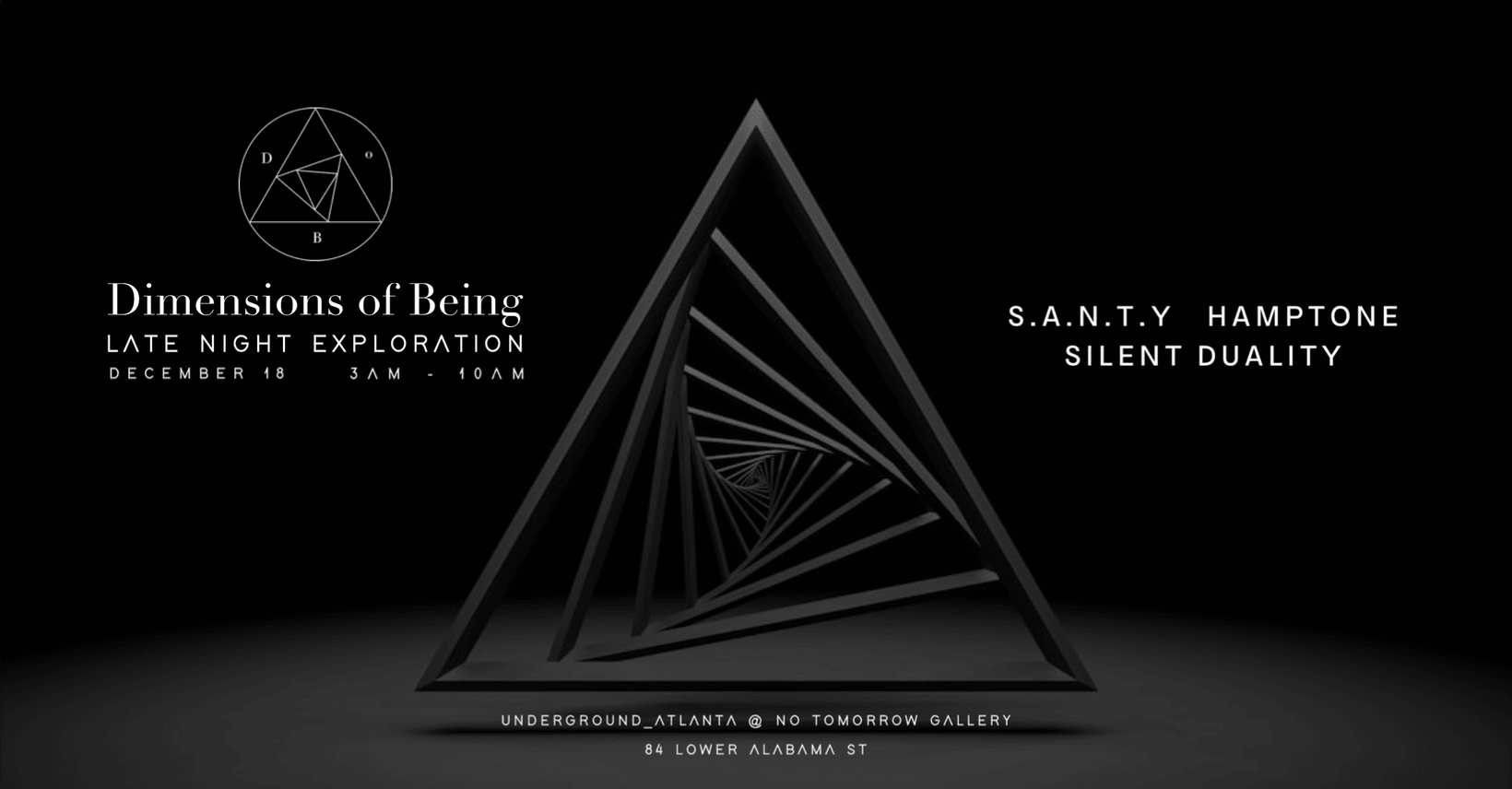 Dimensions Of Being At No Tomorrow Gallery Cover