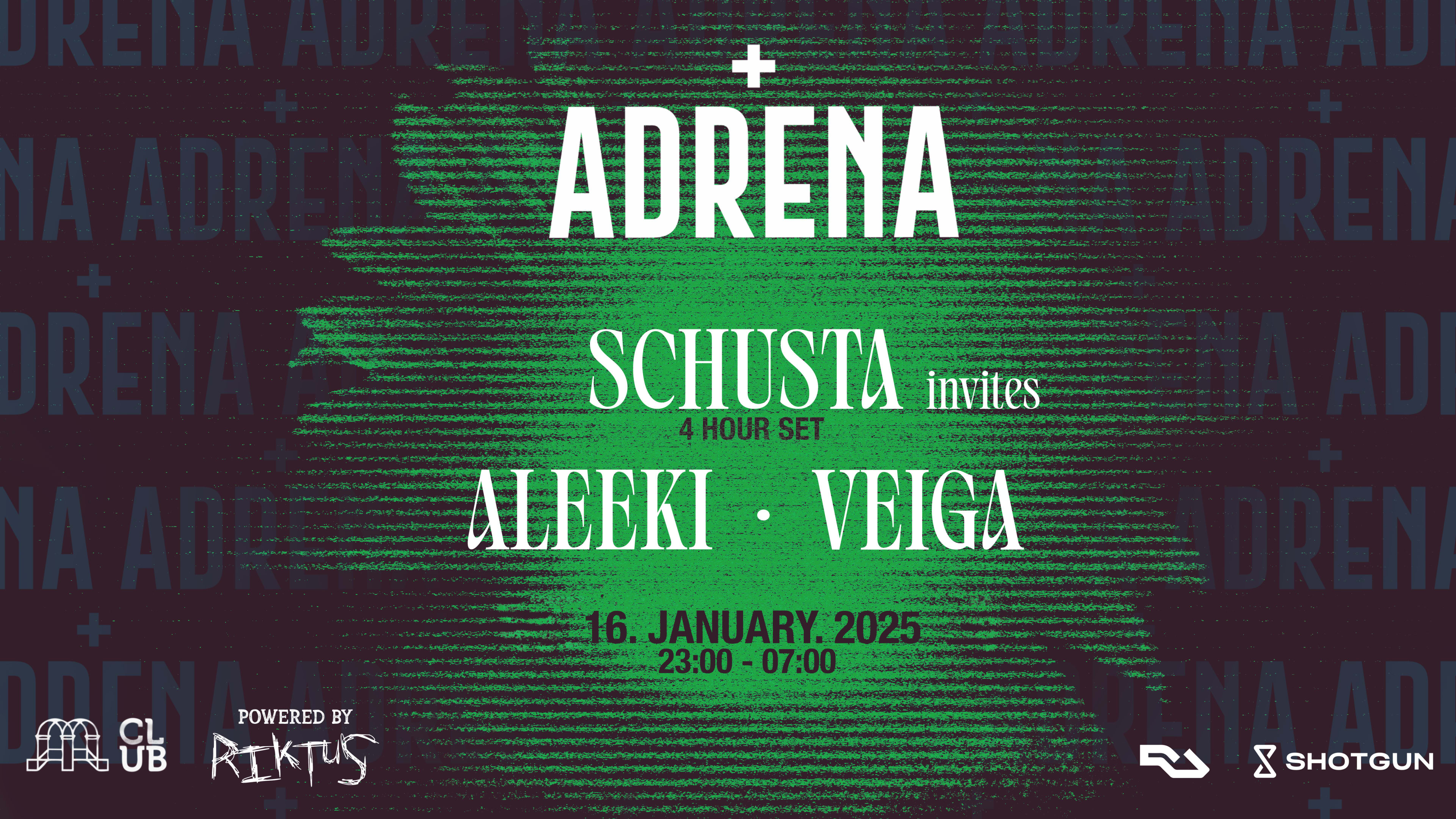 Adrena By Riktus Presents: Schusta Invites Cover