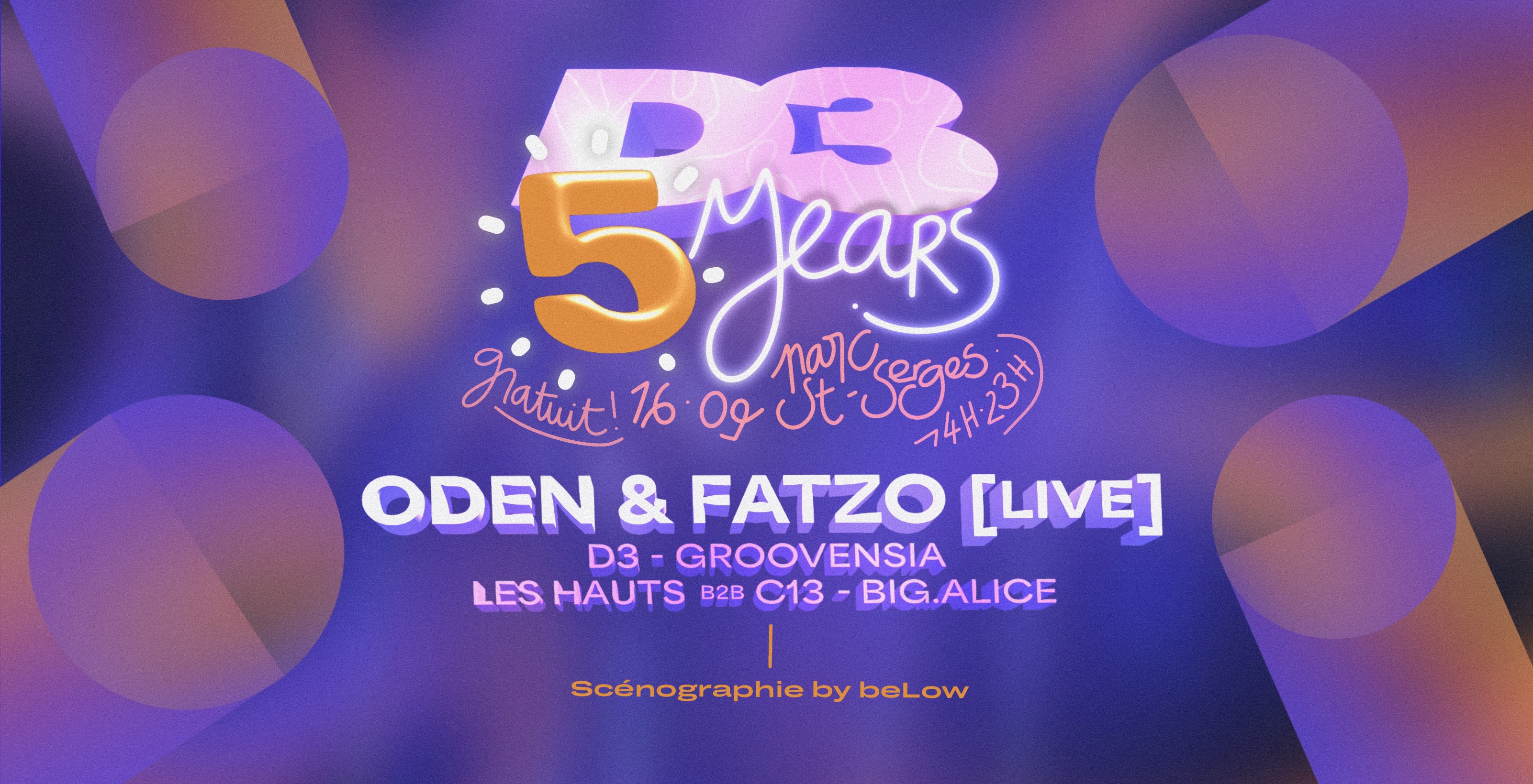 D3 : Five Years With Oden & Fatzo Live | Open Air Gratuit Cover