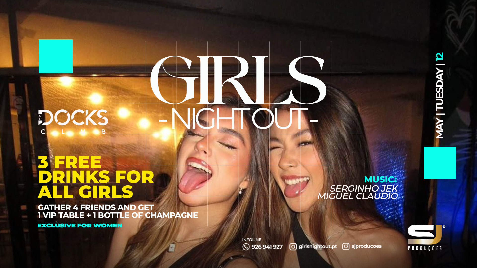 Girls Night Out 3 Free Drinks | Cover