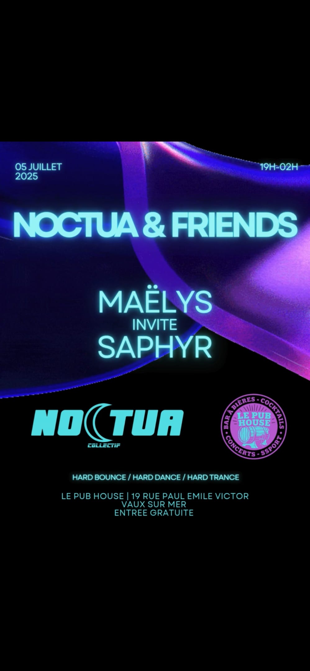 Noctua & Friends : Maëlys Invite Saphyr Cover