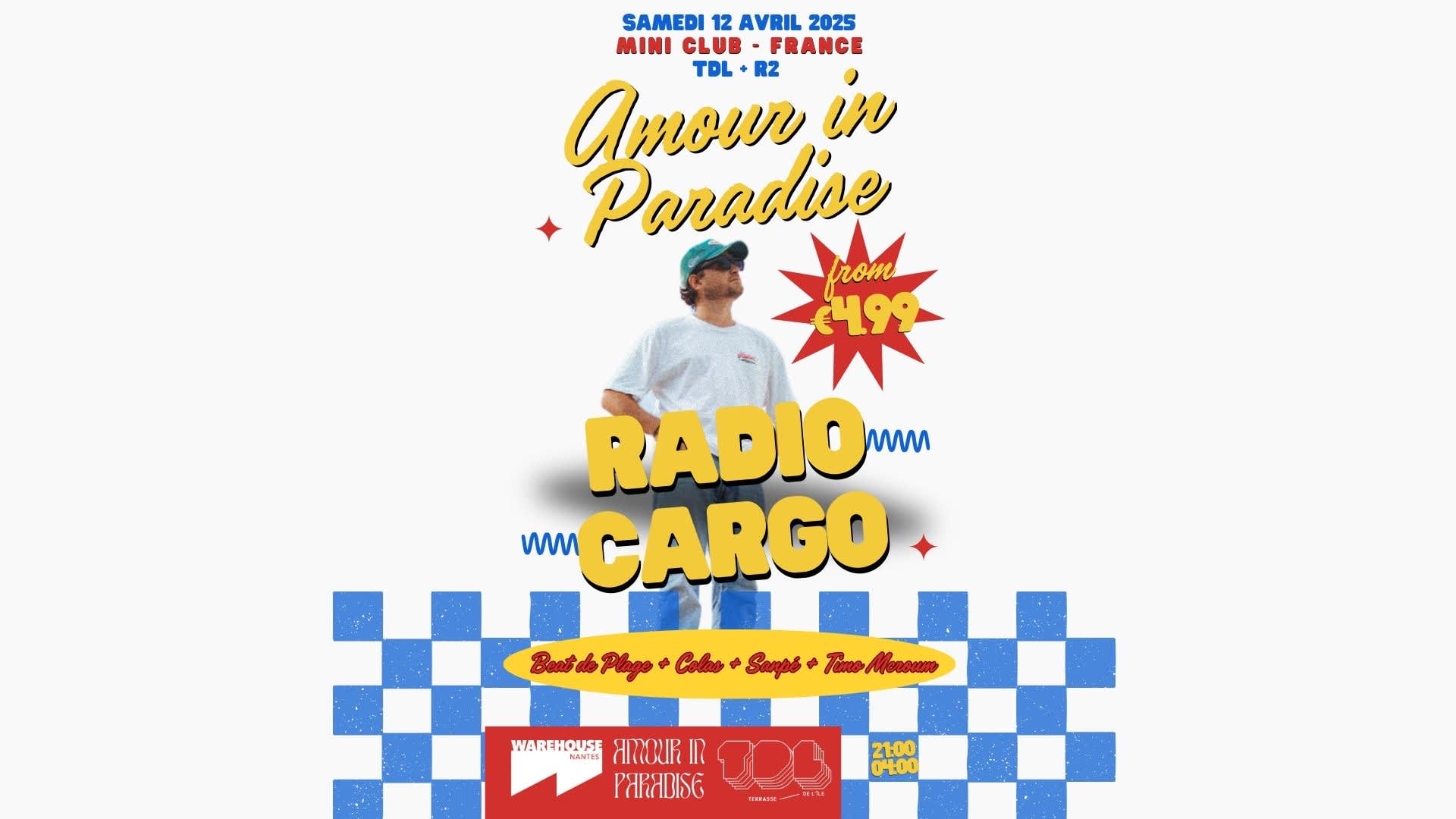 Amour In Paradise Invites Radio Cargo At R2 + Tdl/Warehouse Cover