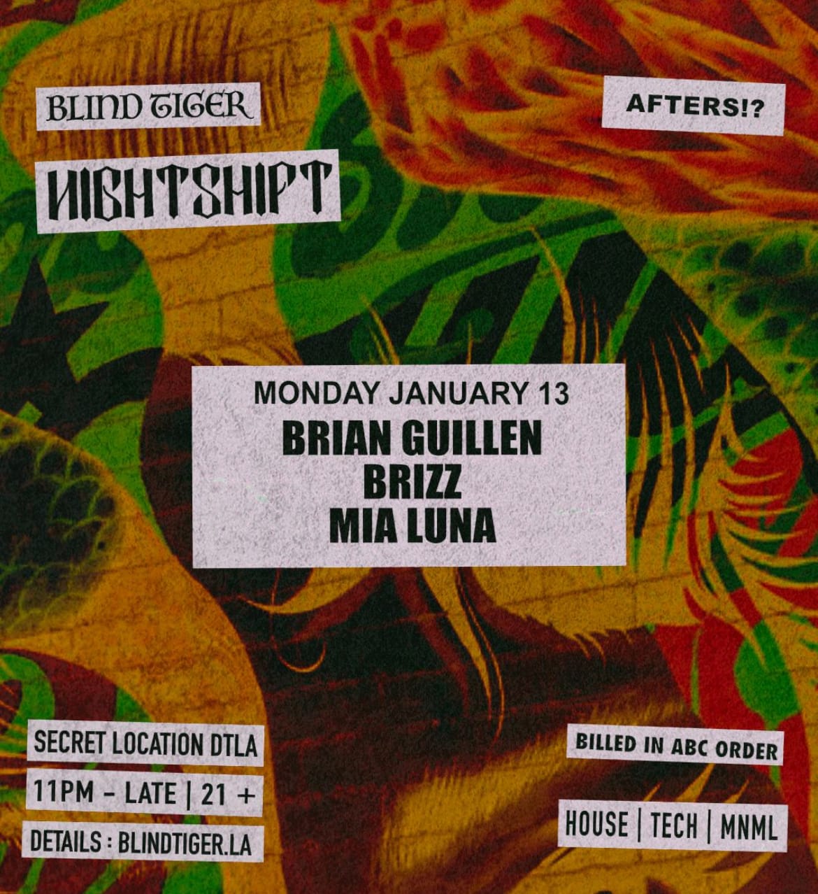 Nightshift Afterhours Cover