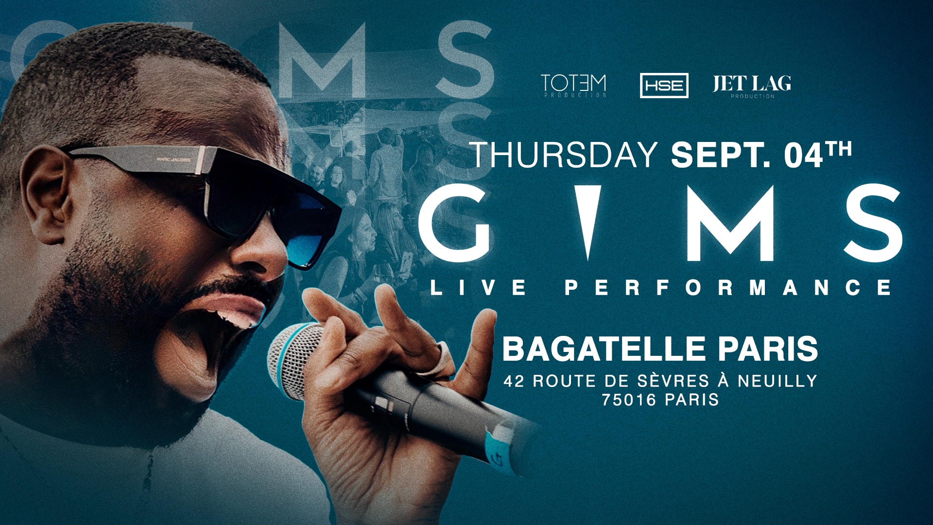 Gims - Jeudi 4 Septembre - Bagatelle Cover