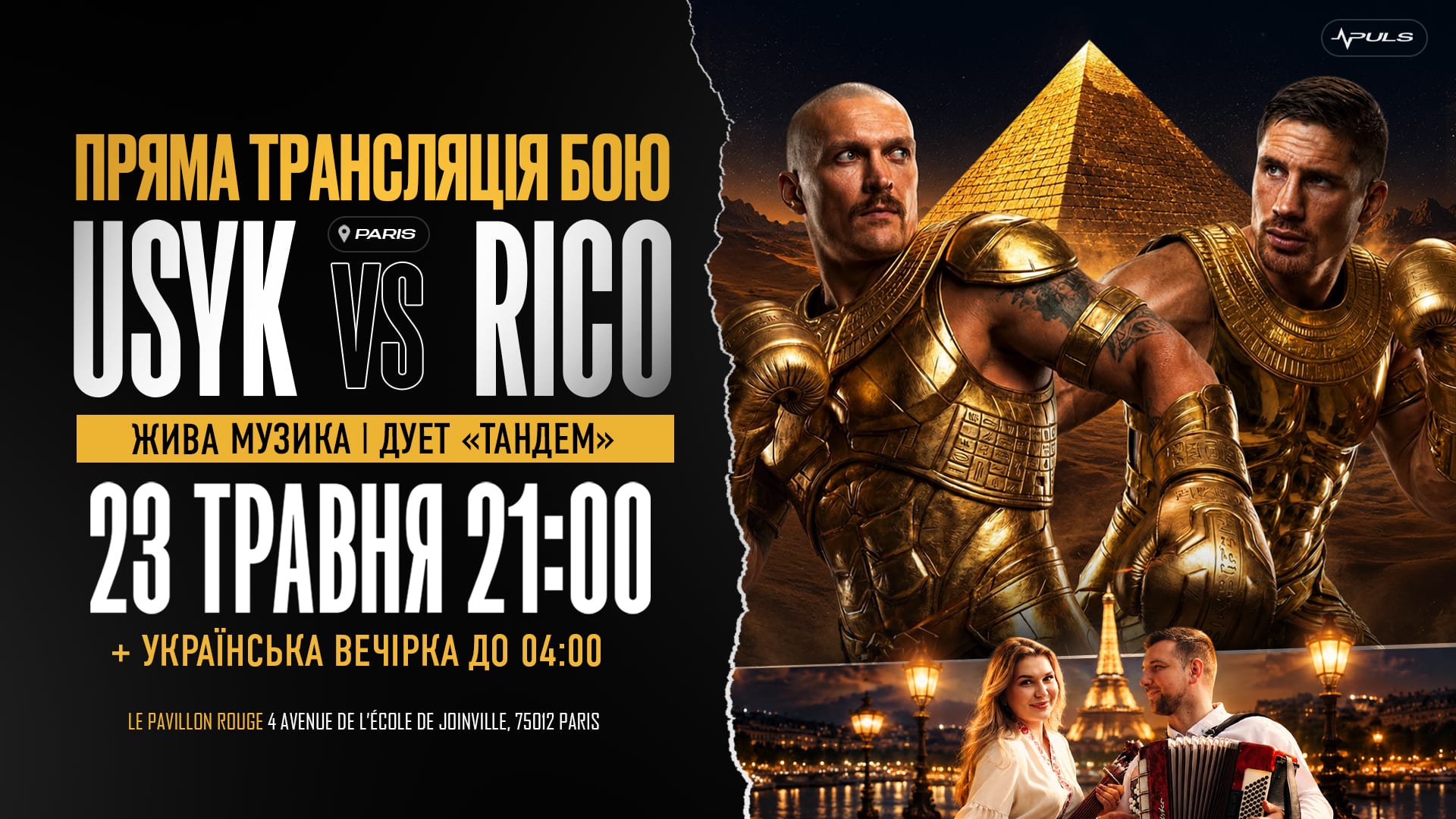 23.05 | Ukrainian Party + Live Usyk Vs Rico Cover