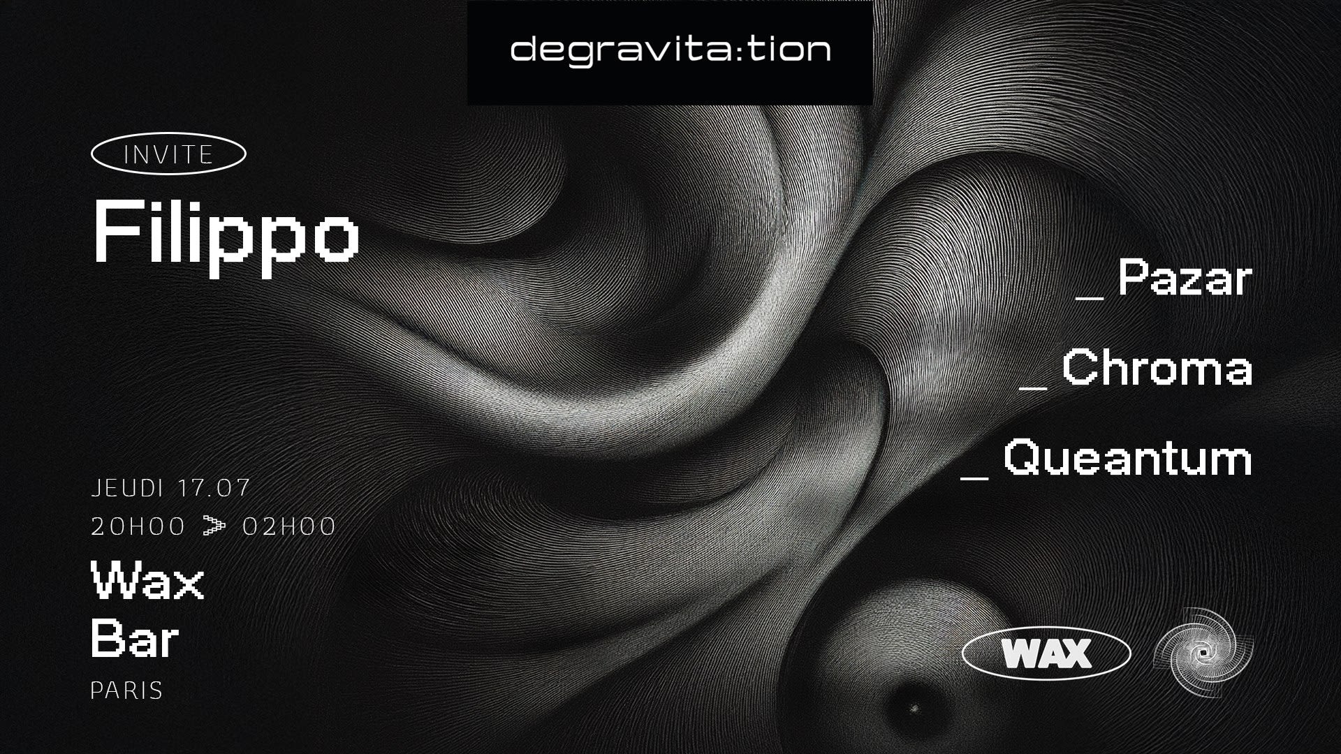 Degravita:Tion Invite • Filippo • Wax Bar Cover