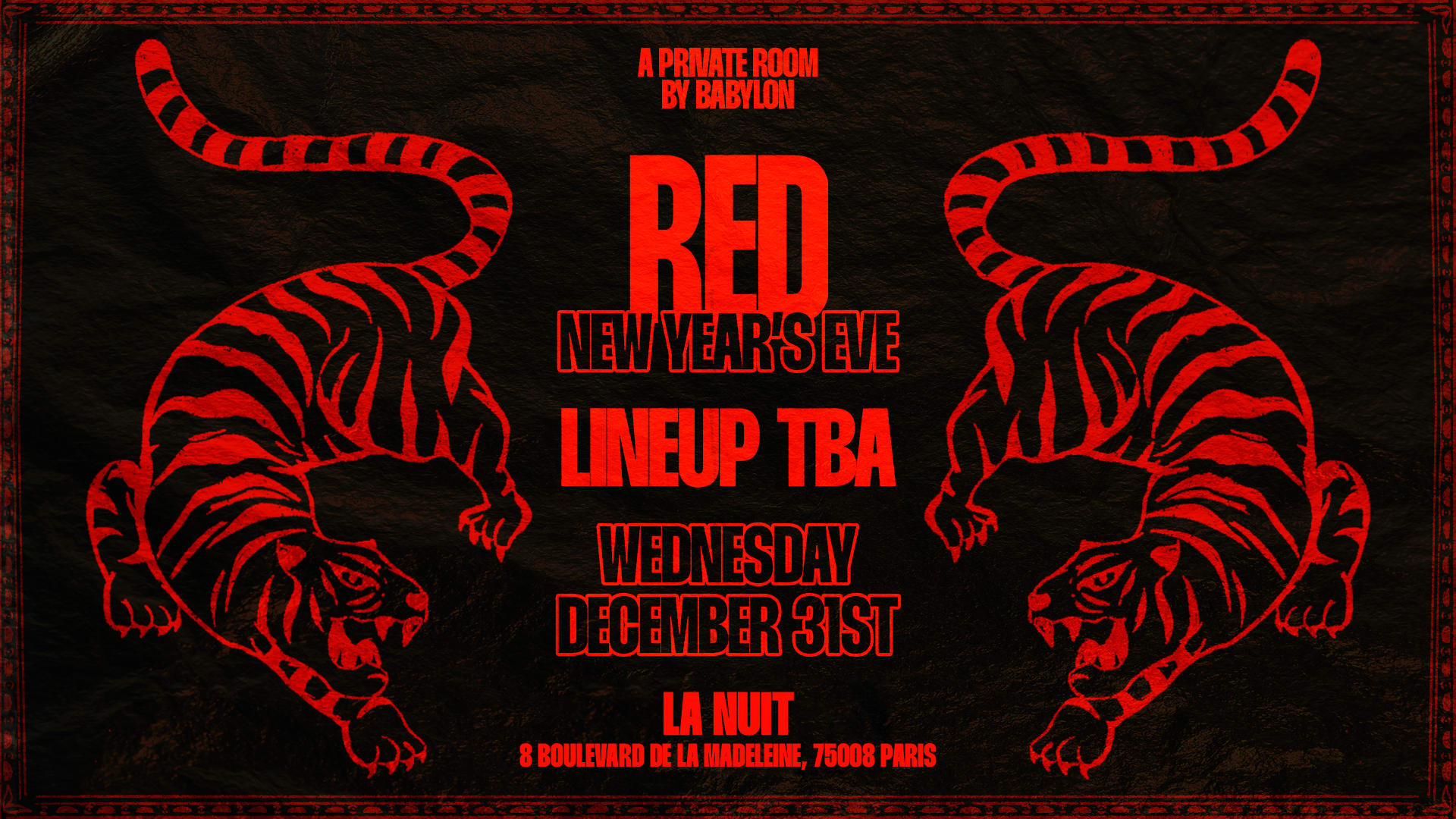 Red Private Room - New Year Eve Edition Cover