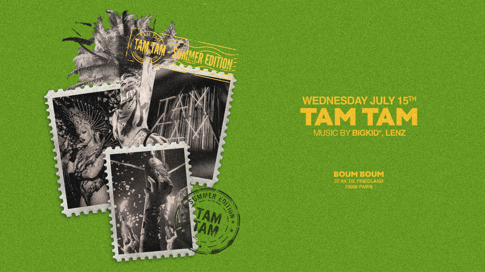 Mercredi 15 Juillet - Tam Tam Cover
