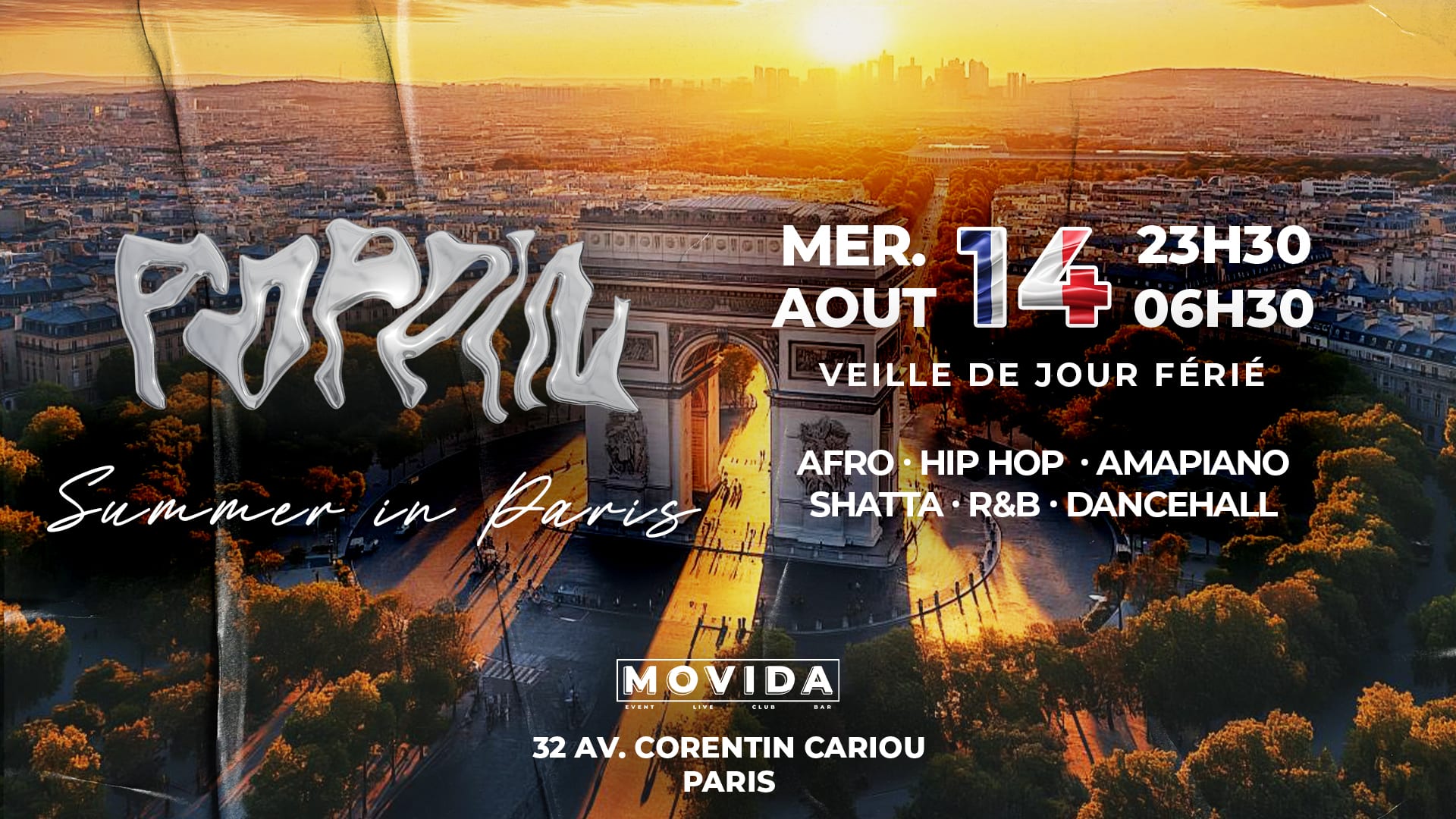 Poppin Veille De Jour Férié: Hip Hop / Afro / Shatta Cover