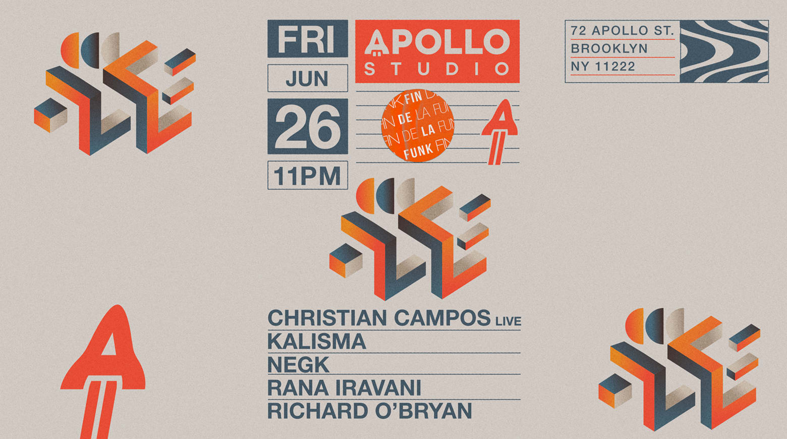 Apollo Studio Presents De La Funk Cover