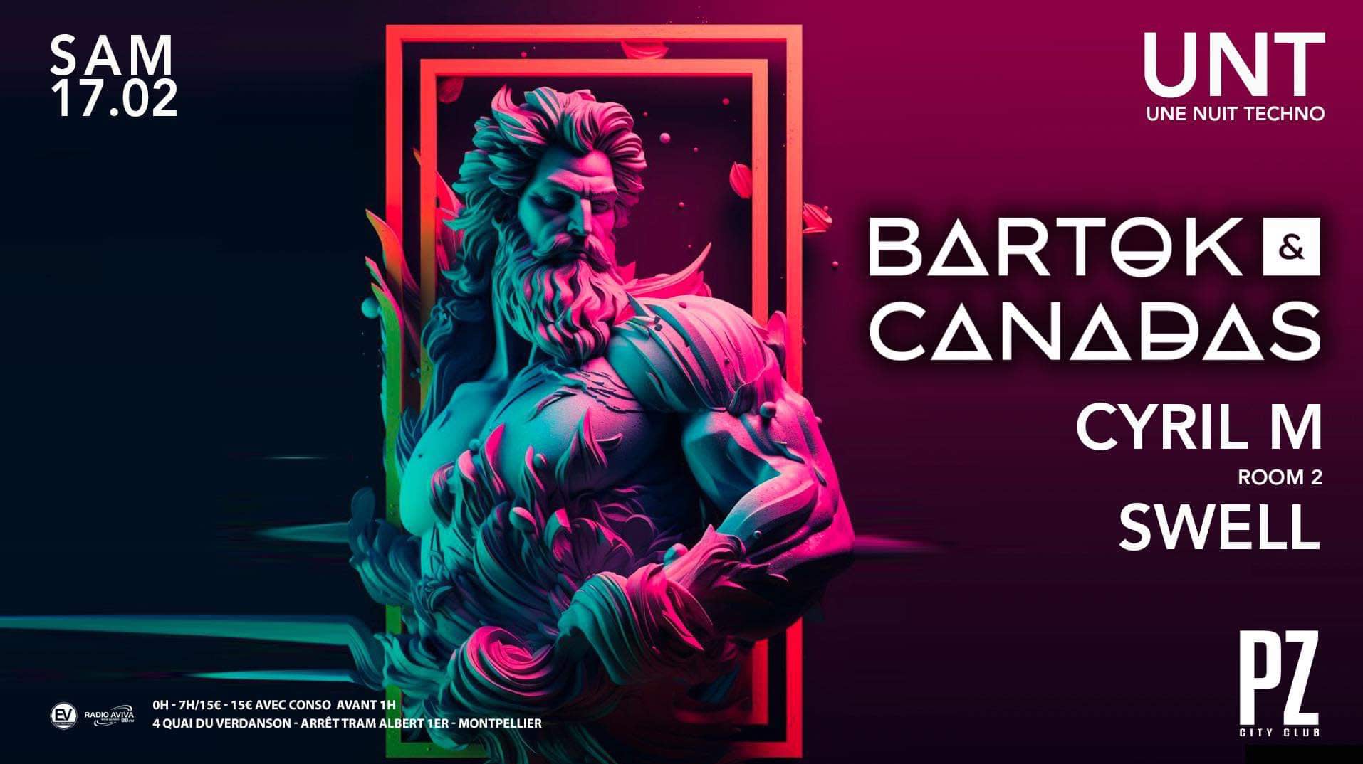Une Nuit Techno X Bartok & Canadas X Cyril M X Swell Cover