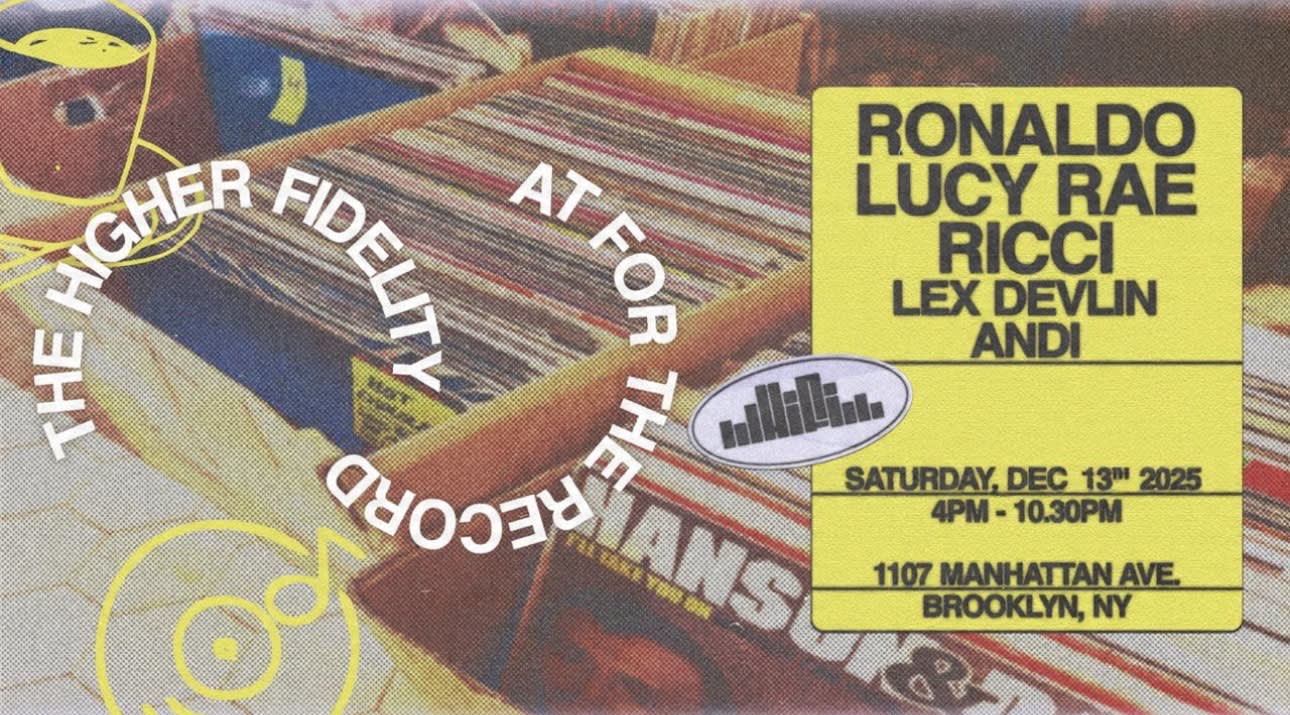 Ronaldo, Lucy Rae, Ricci At For The Record Cover