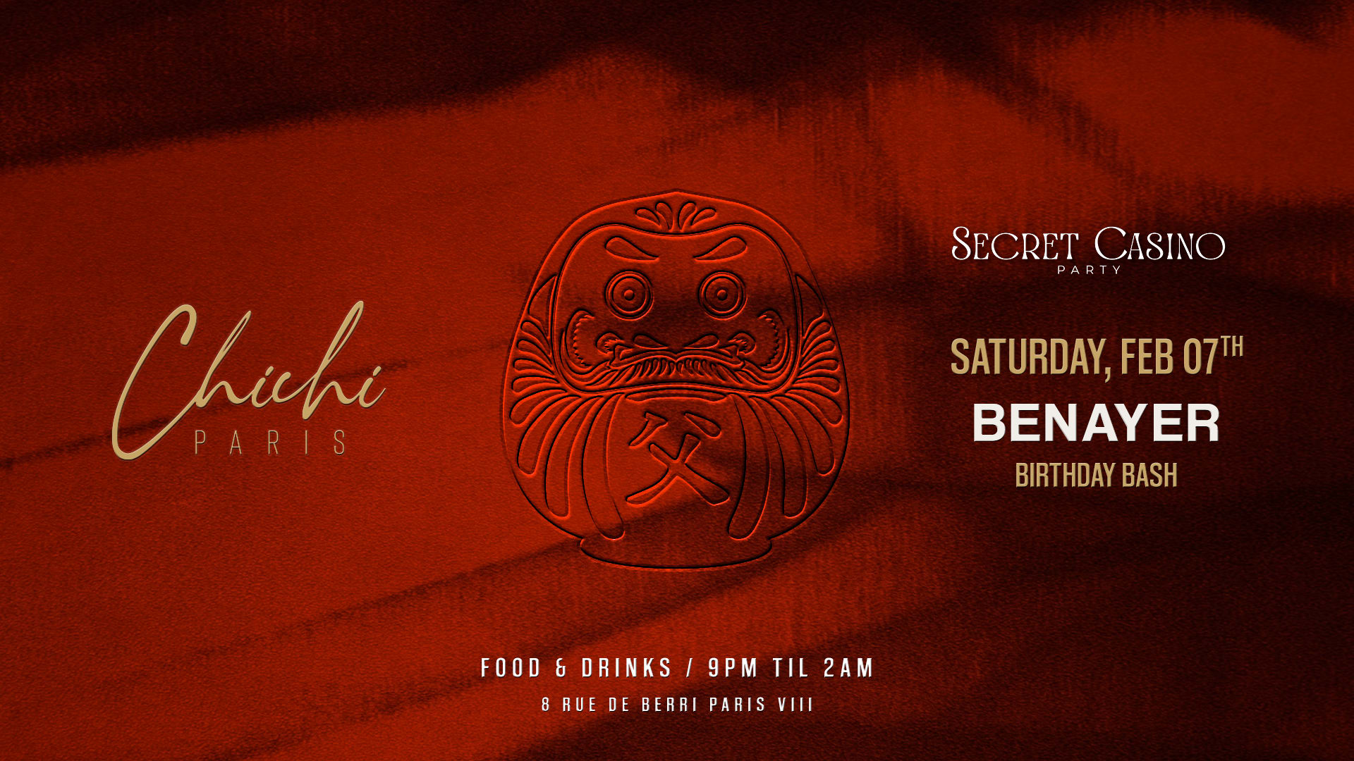 Benayer @ Chichi Paris 07-02-2026 Cover