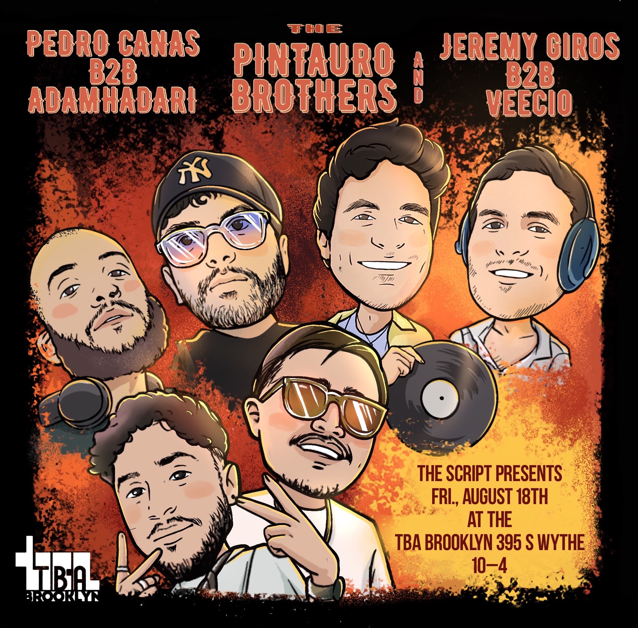 The Script: Pedro Canas, Mad Flava, Adam Hadari, Pintauros Cover
