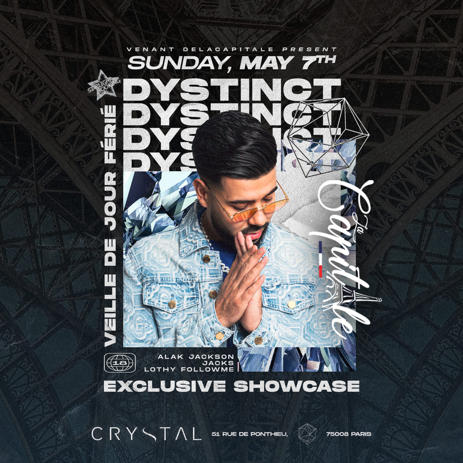 Crystal Paris X La Capitale - Showcase Exclusif Dystinct Cover