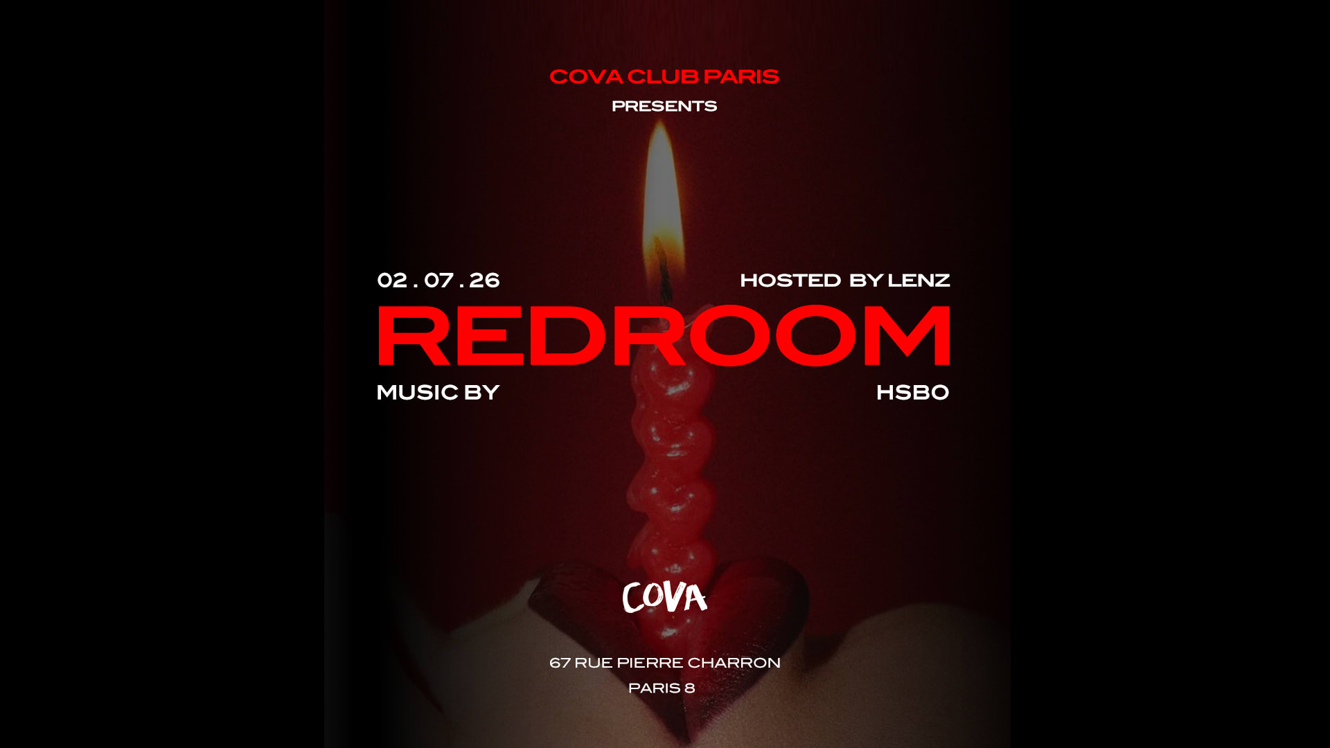 Redroom | Every Thursday At Cova Club Paris Cover